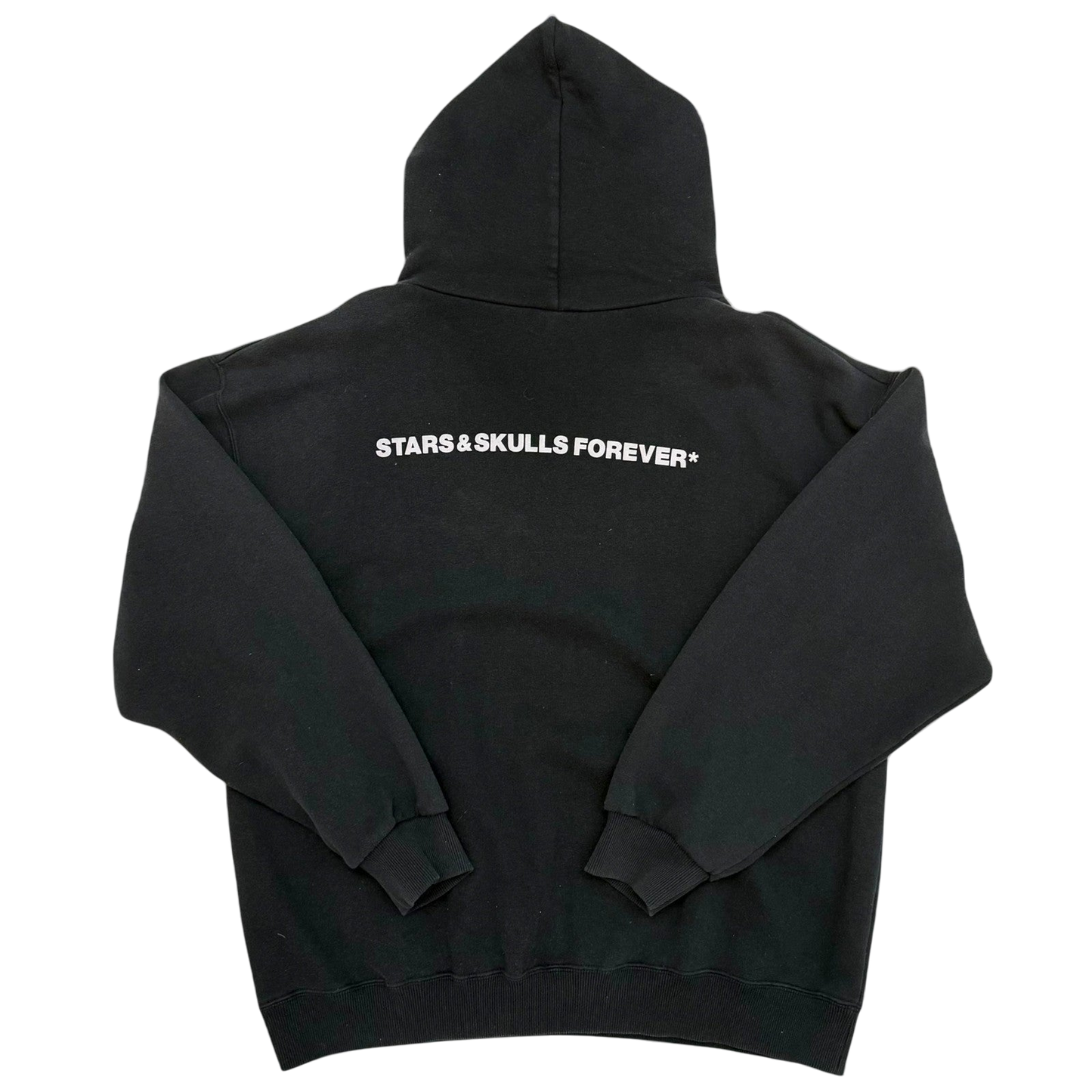 Stussy Vintage 2002 ‘Stars and Skulls Forever’ Hoodie Black (Size XL)