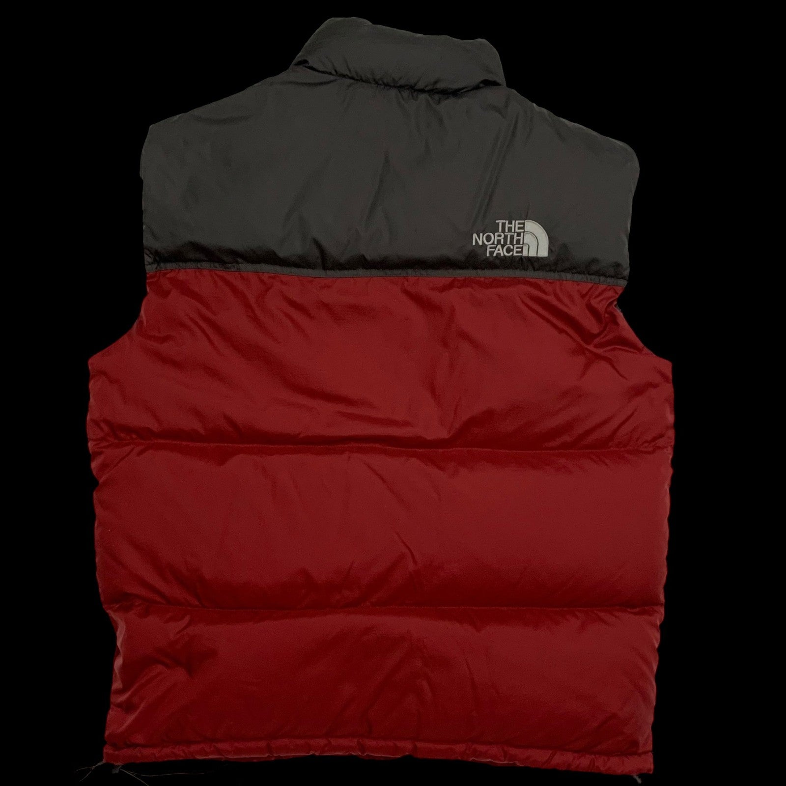 The North Face Nuptse 700 Down Puffer Vest Red/Charcoal (Size L)