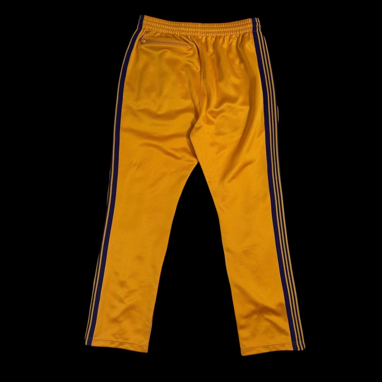 Needles Poly Smooth Narrow Track Pants Yellow/Purple (Size S)