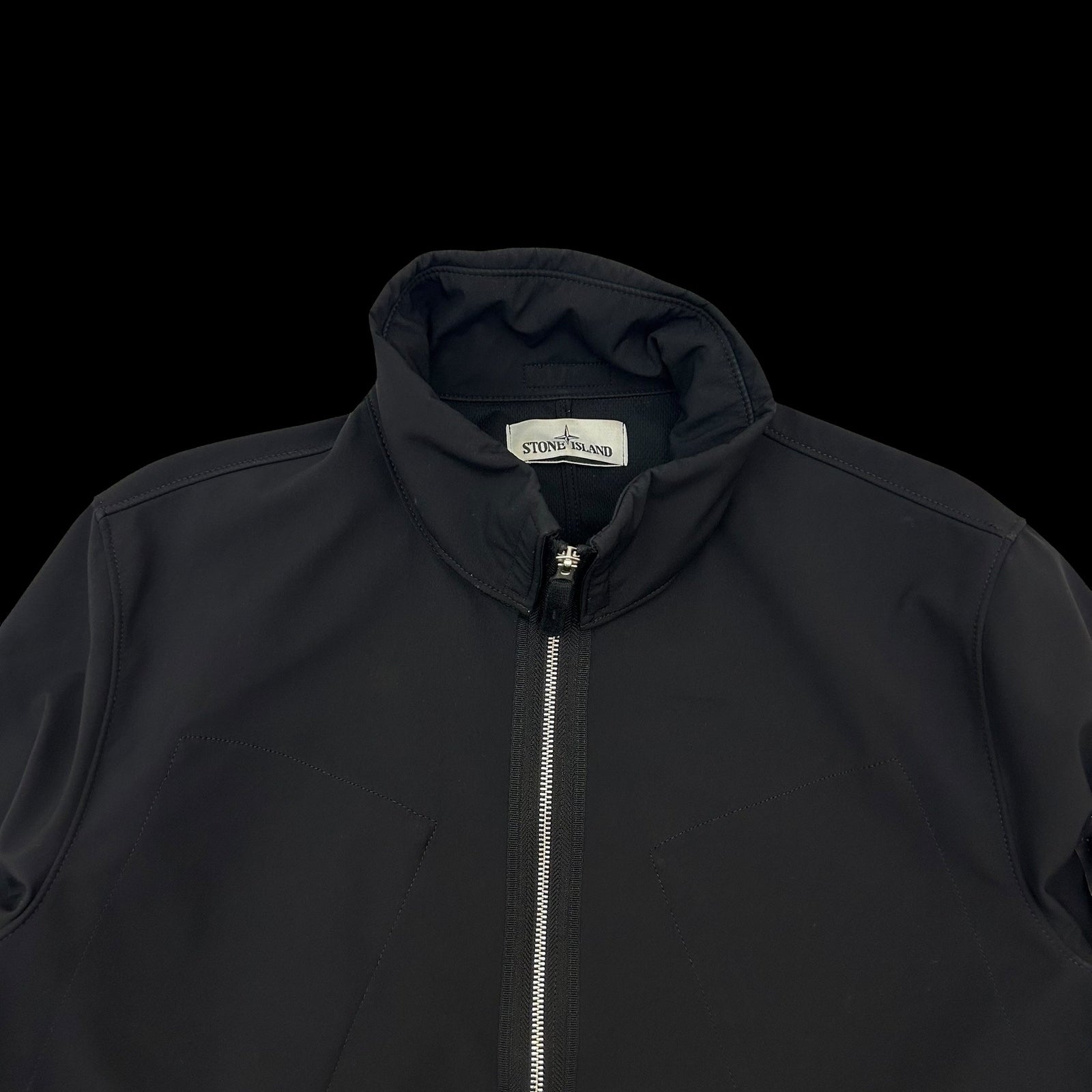 Stone Island Soft Shell R Jacket Black (Fits M/L)
