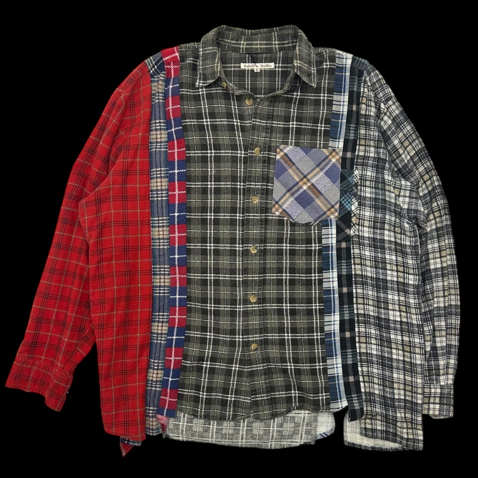 Needles Rebuild 7 Cut Flannel Shirt (Size L)