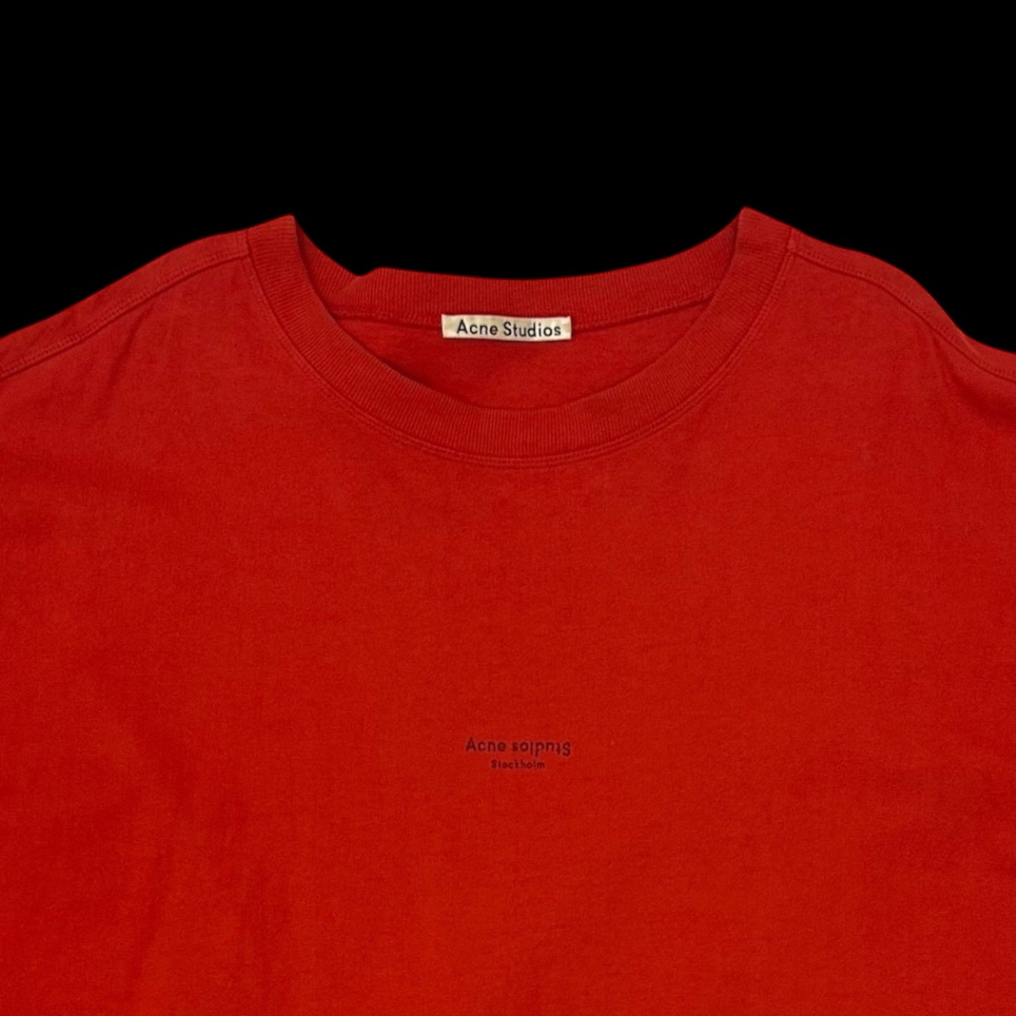 Acne Studios Stockholm Logo T-Shirt Red (Size XL)