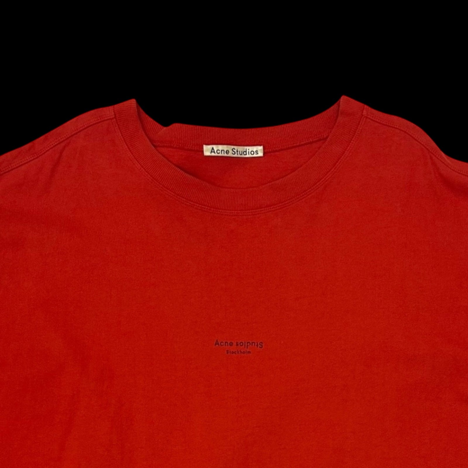 Acne Studios Stockholm Logo T-Shirt Red (Size XL)