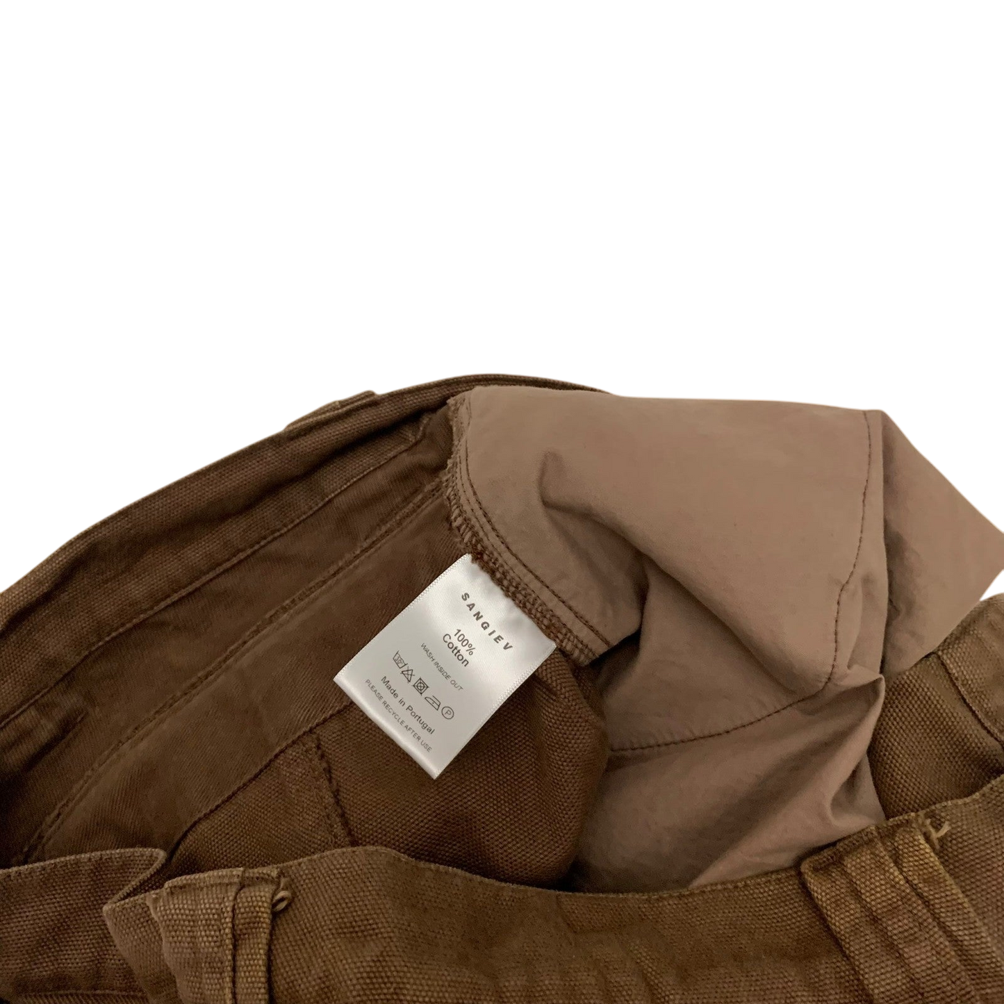 Sangiev Reconstructed Cargo Pants Brown (Size L)
