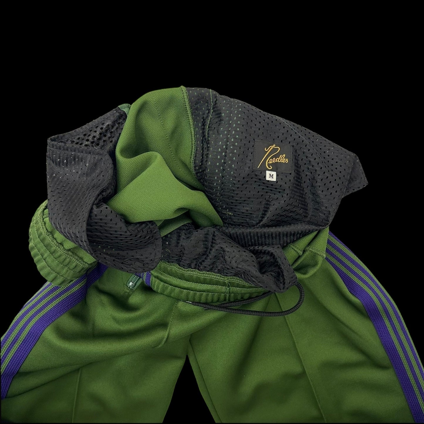 Needles Poly Smooth Track Pants Green/Purple (Size M)