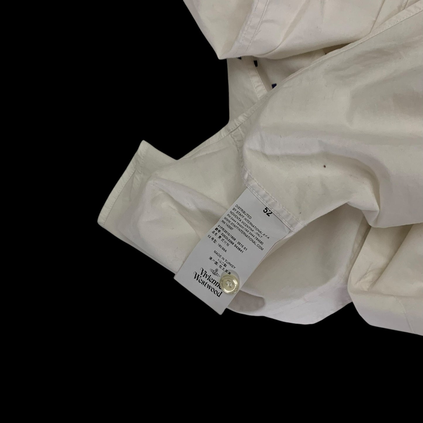Vivienne Westwood Man Pixel Shirt White (Fits L)