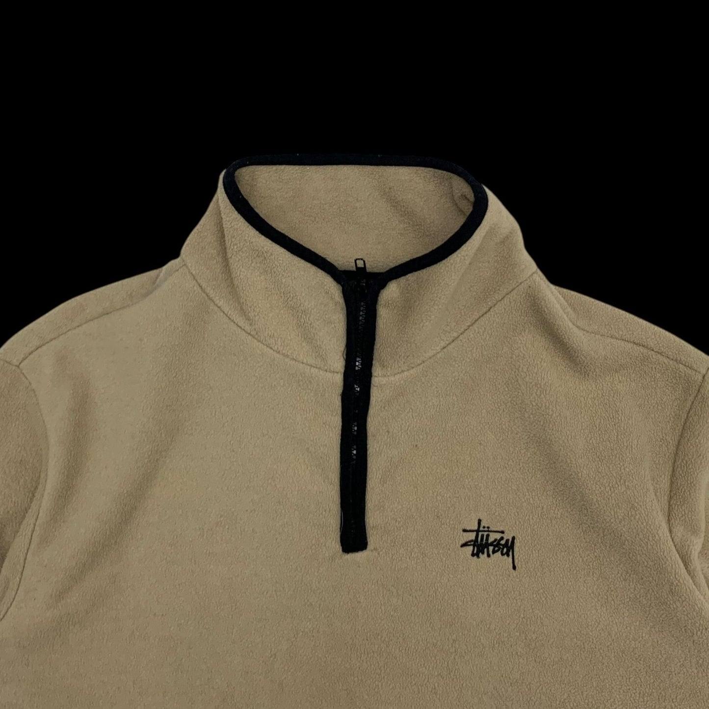 Stussy Quarter-Zip Fleece Beige (Size L)