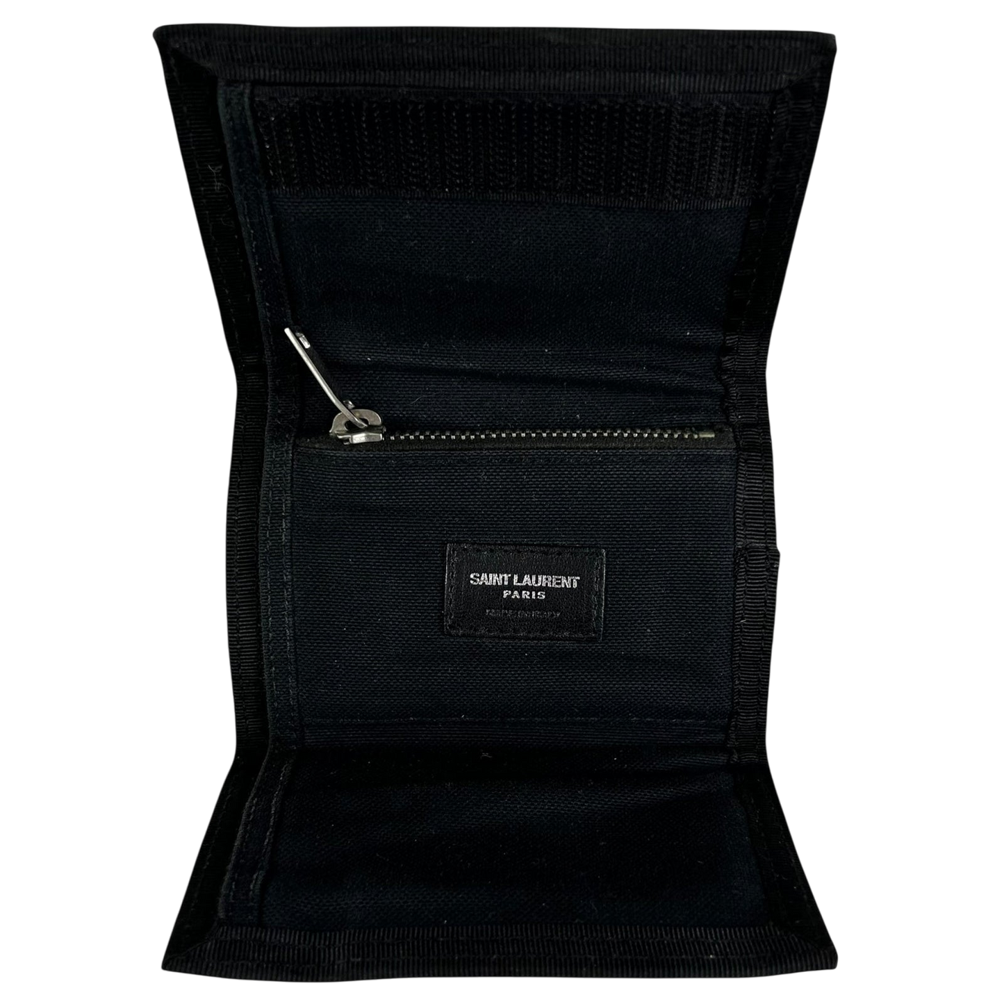 Saint Laurent Green Camouflage Trifold Wallet