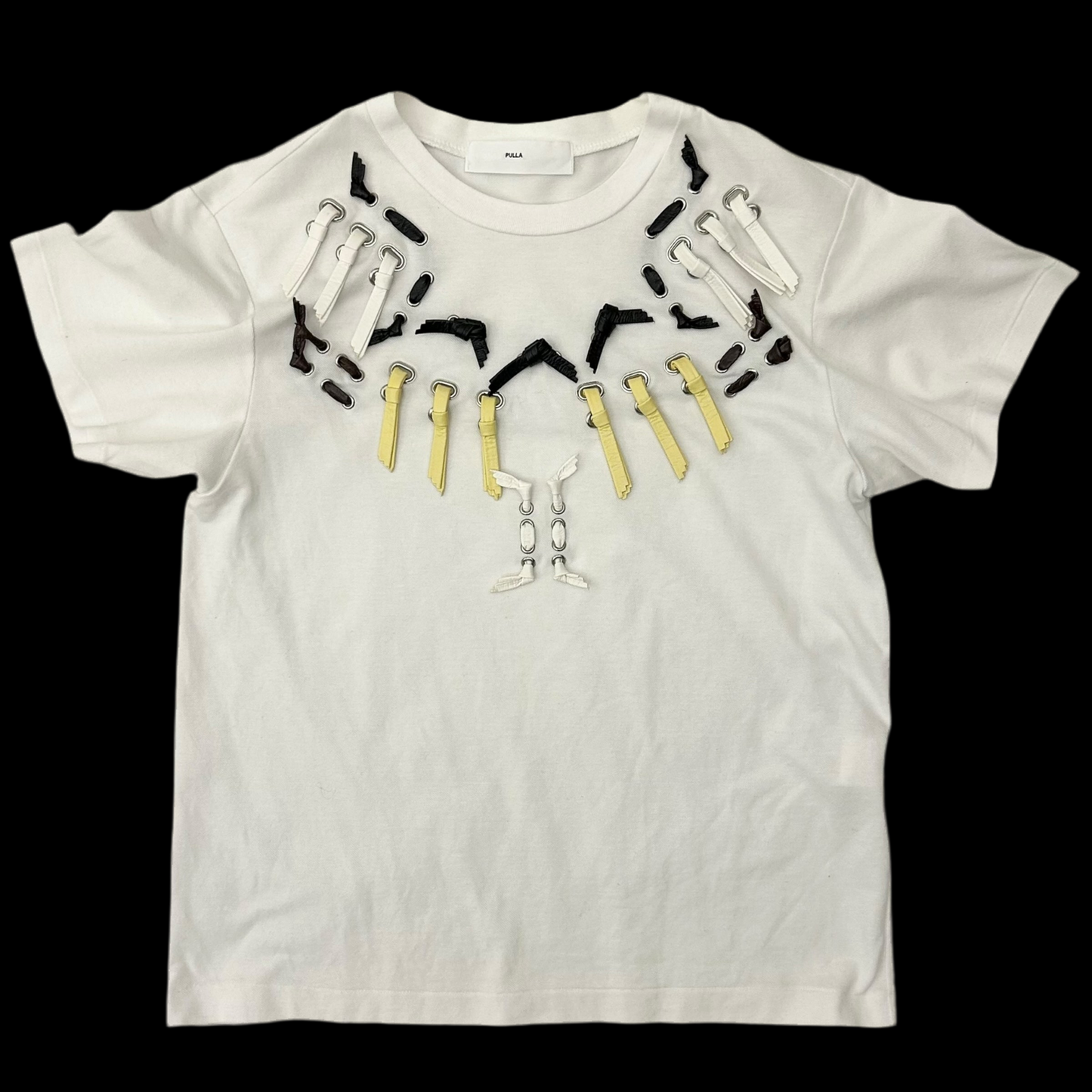 Toga Pulla Ribbon T-Shirt White (Fits S-M Womens)