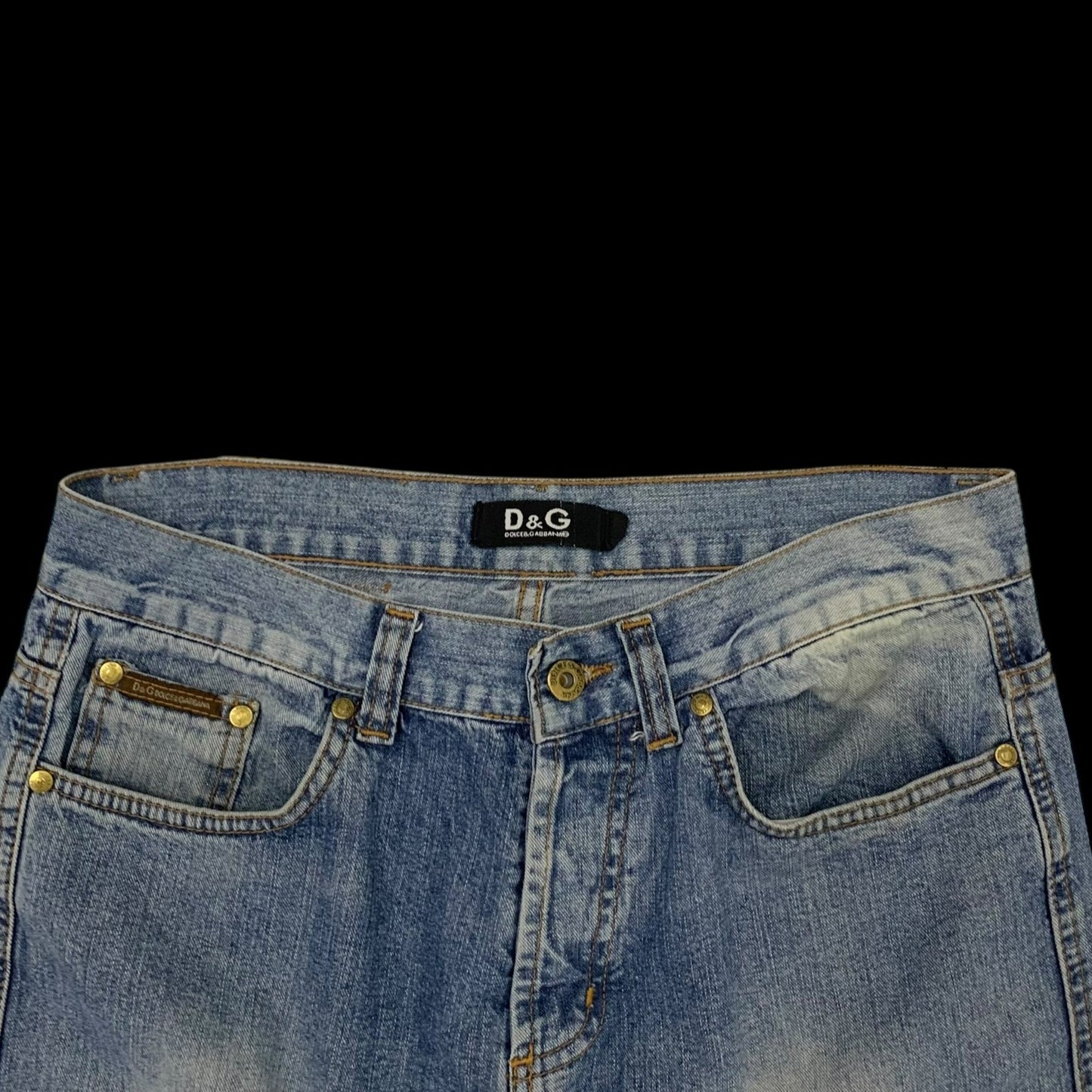 Dolce & Gabbana 90s Double-Waist Jeans (Size 32)