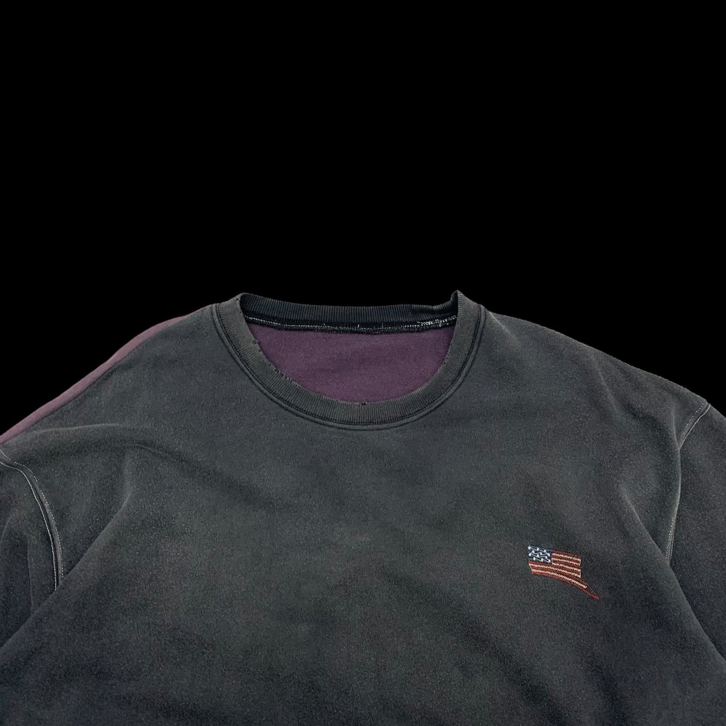 Kapital 2 Tone Remake Oversized Bone Sweatshirt (Free size)