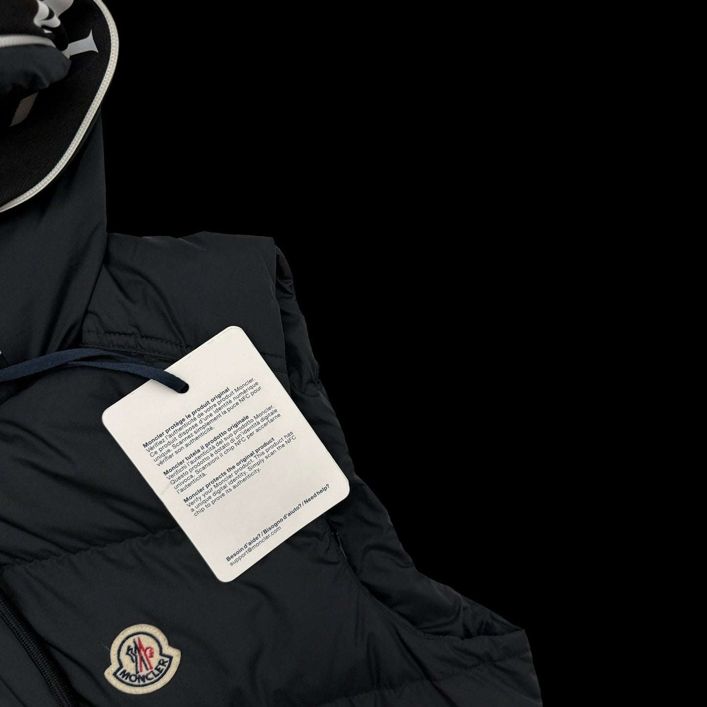 Moncler Cardamine Down Vest Black (Fits M-L)