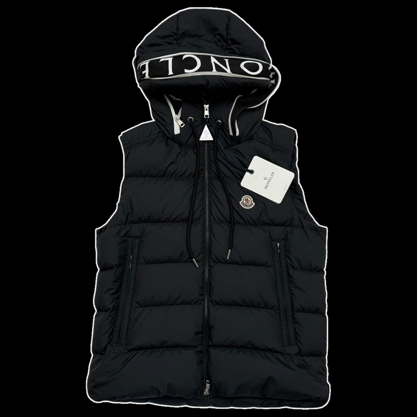 Moncler Cardamine Down Vest Black (Fits M-L)