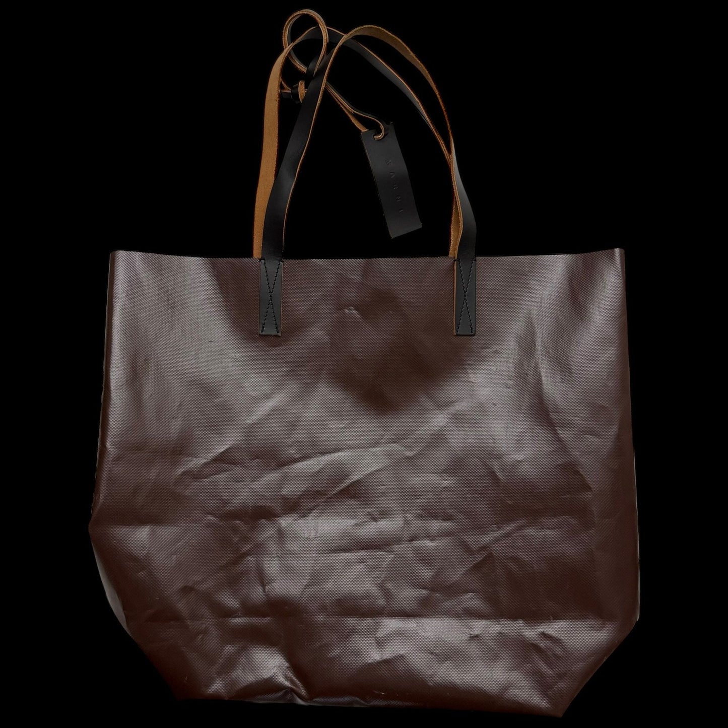Marni PVC Shopping Tote Brown / Green