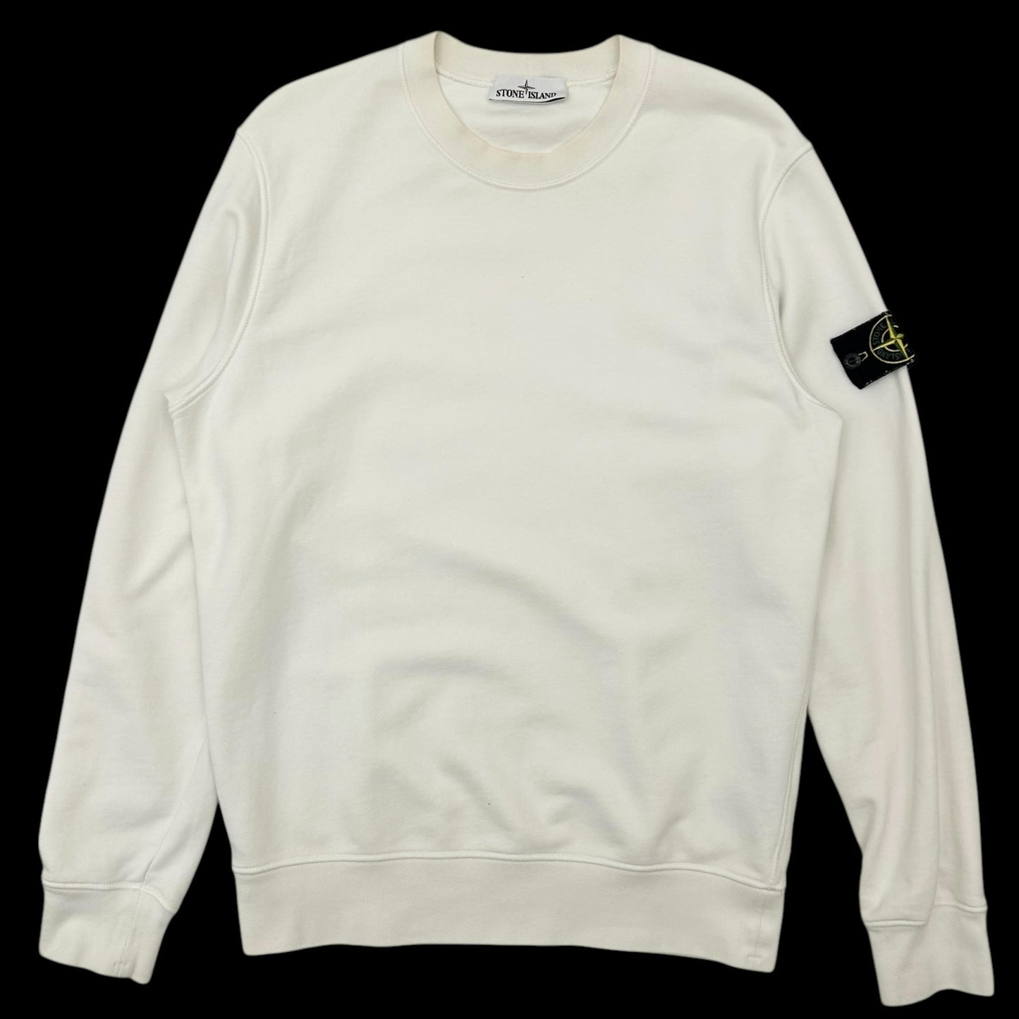 Stone Island Crewneck Sweater White (Fits M/L)