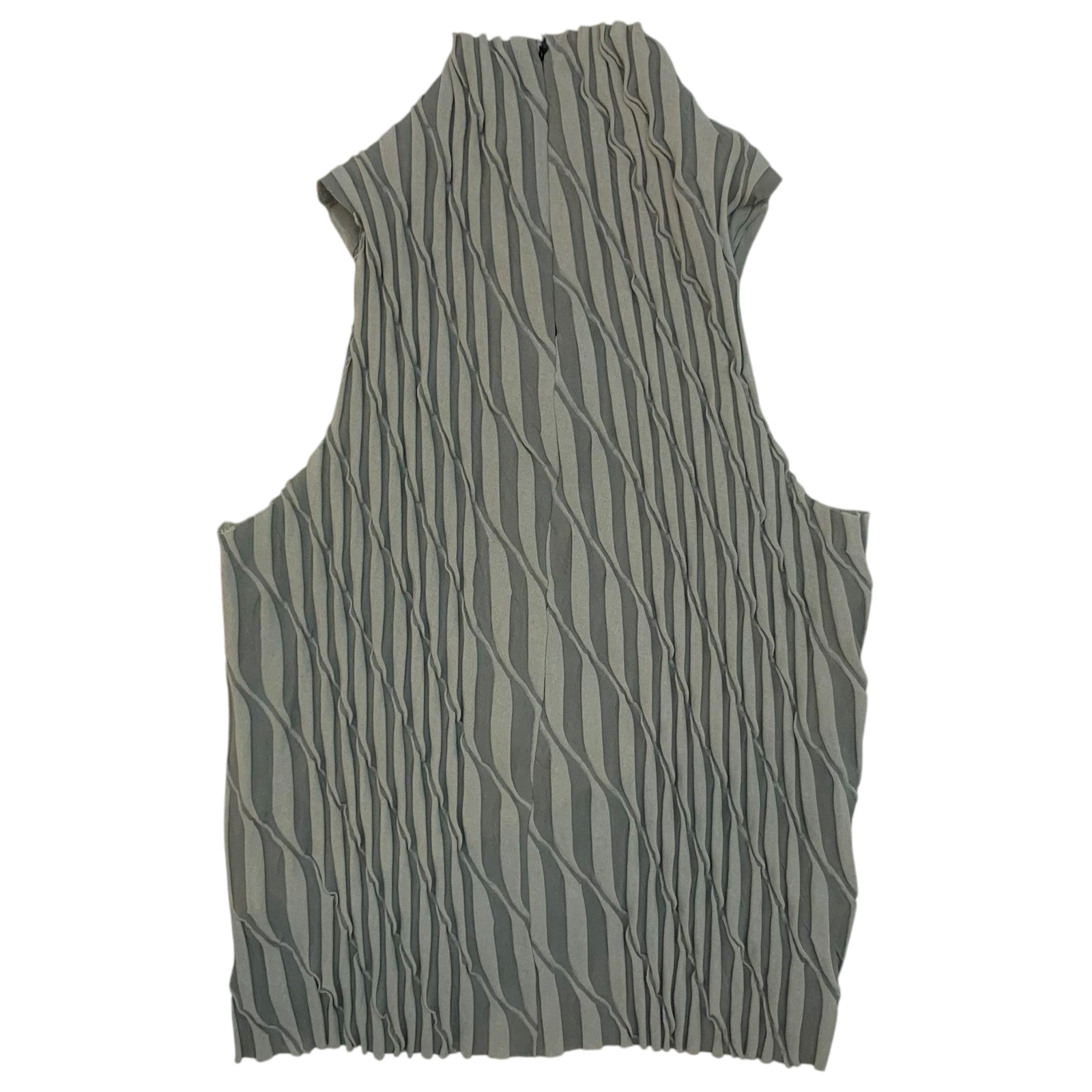 Song For The Mute Bias Sleeveless Top Grey (Fits M-L mens / L womens)