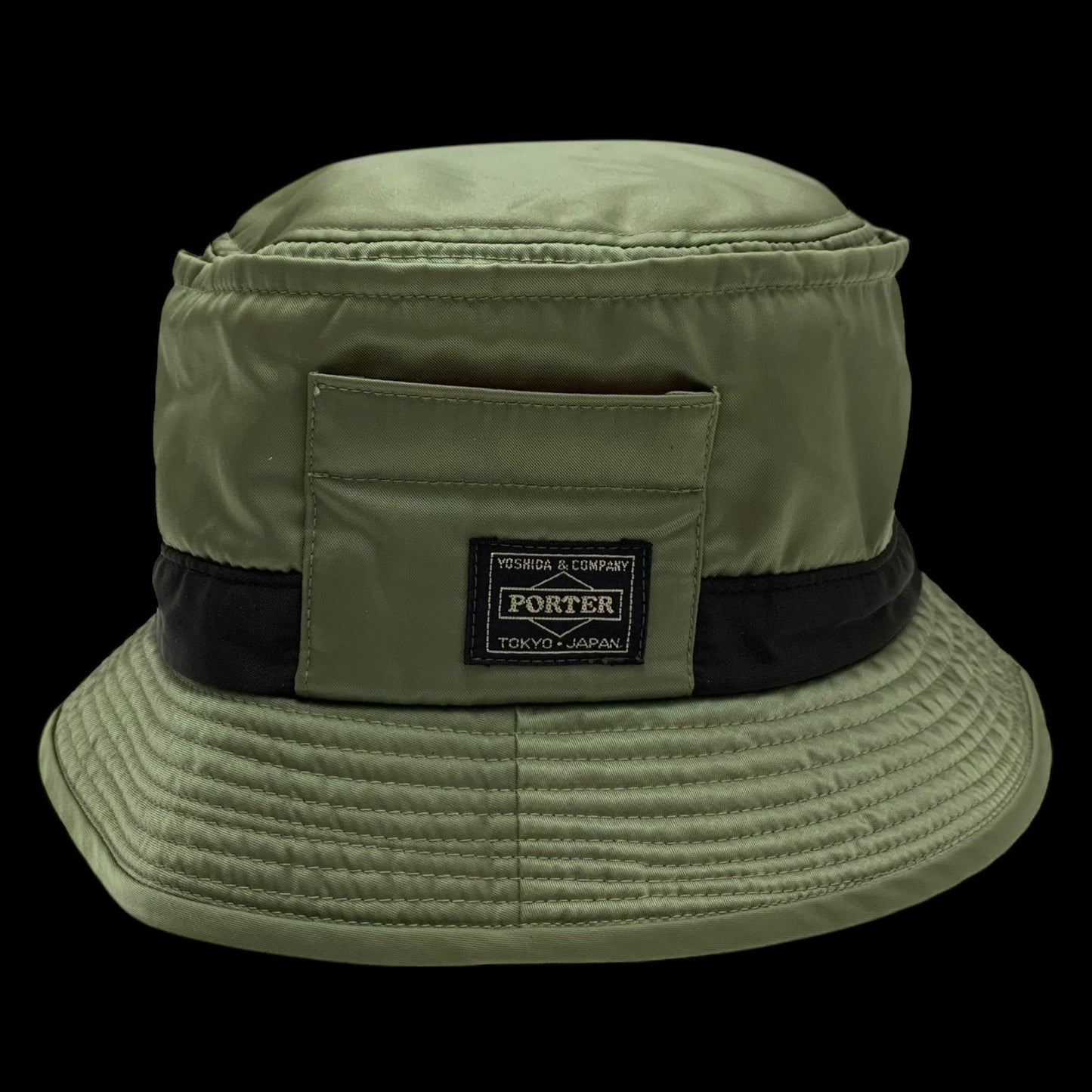 Porter x Beams Bucket Hat Military Green