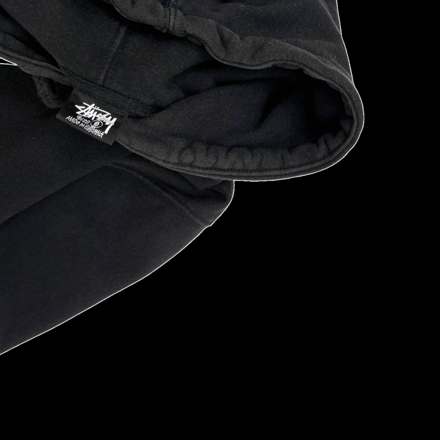 Stussy Serotonin Appliqué Hoodie Black (Fits S-M)