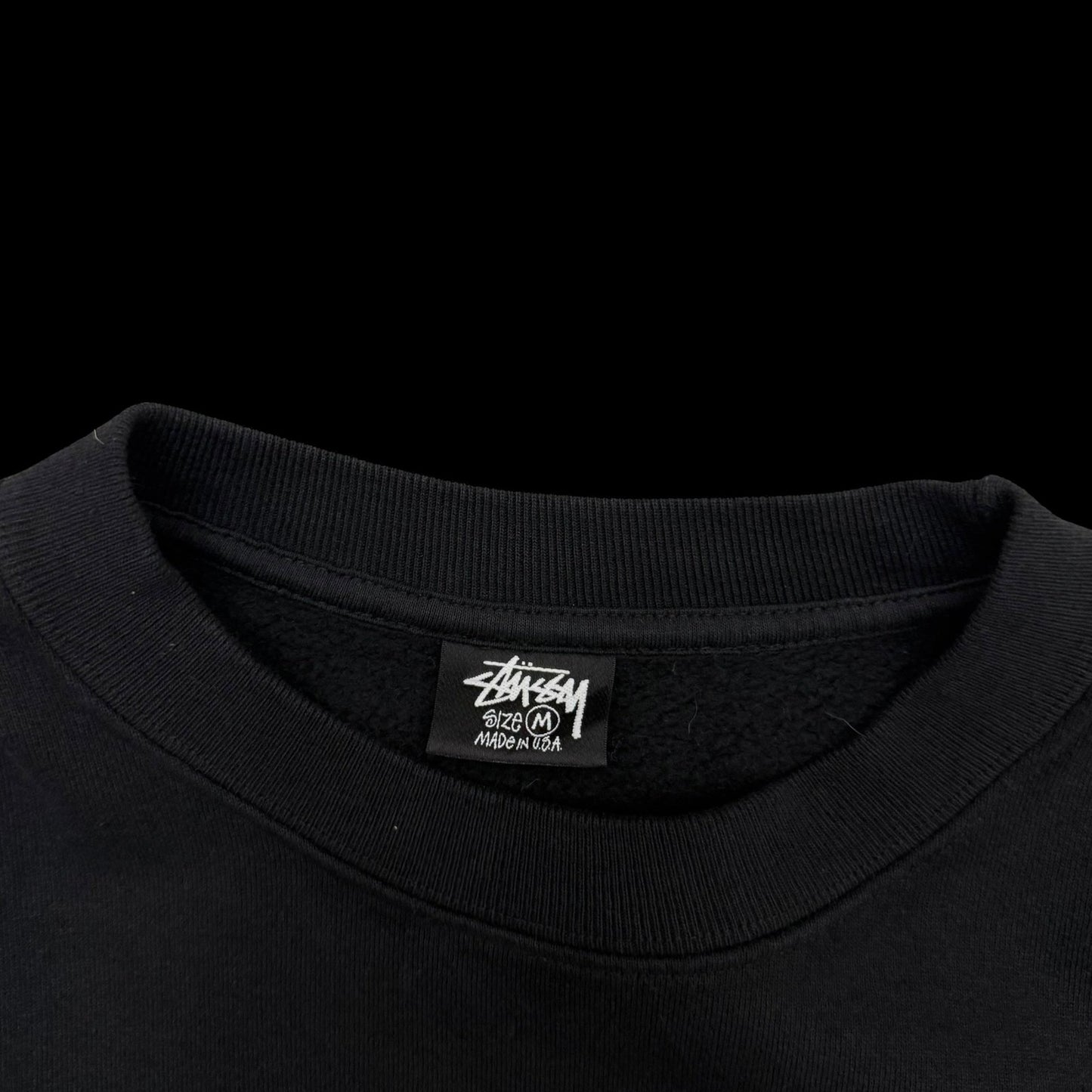 Stussy x Our Legacy Sun Crewneck Sweater Black (Made in USA) (Fits M-L)