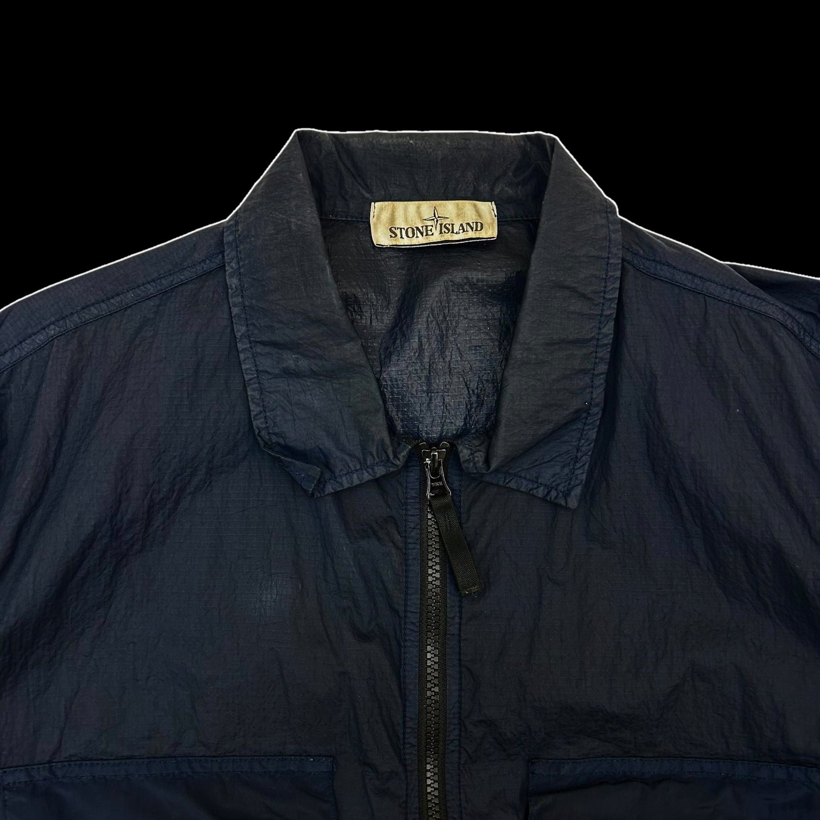 Stone Island Nylon Metal Overshirt Navy (Fits L/XL)