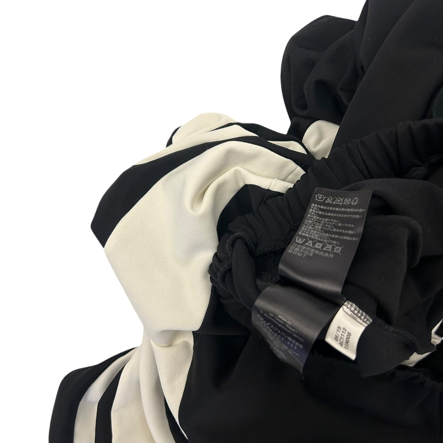 Y-3 Adidas Cotton Oversized Skirt Black/White (Fits M-L)