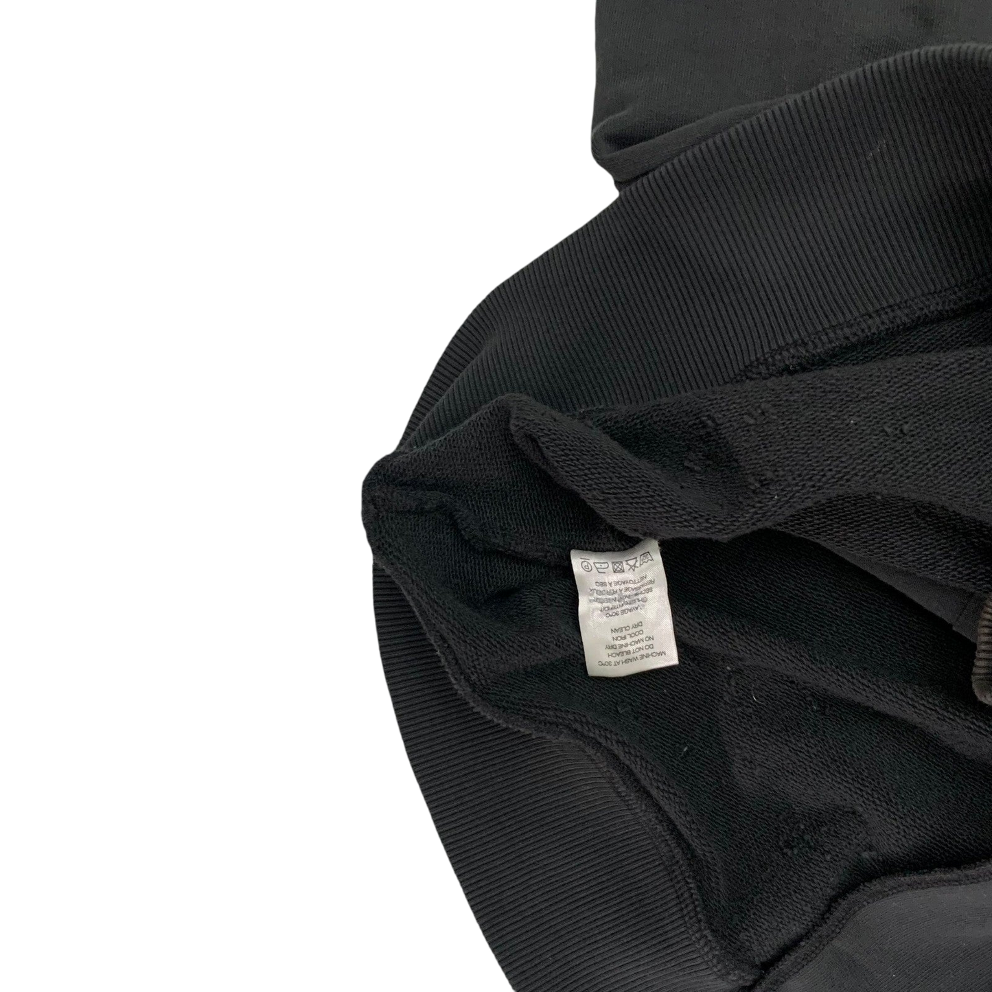 IRO Laslo Distressed Zip Up Hoodie Black (Fits L-XL)