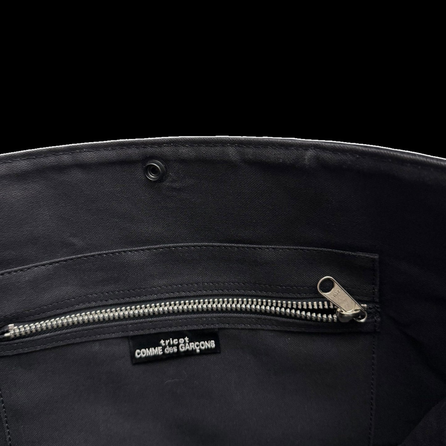 Comme Des Garçons Tricot Wool Blend Tote Bag Black/Green