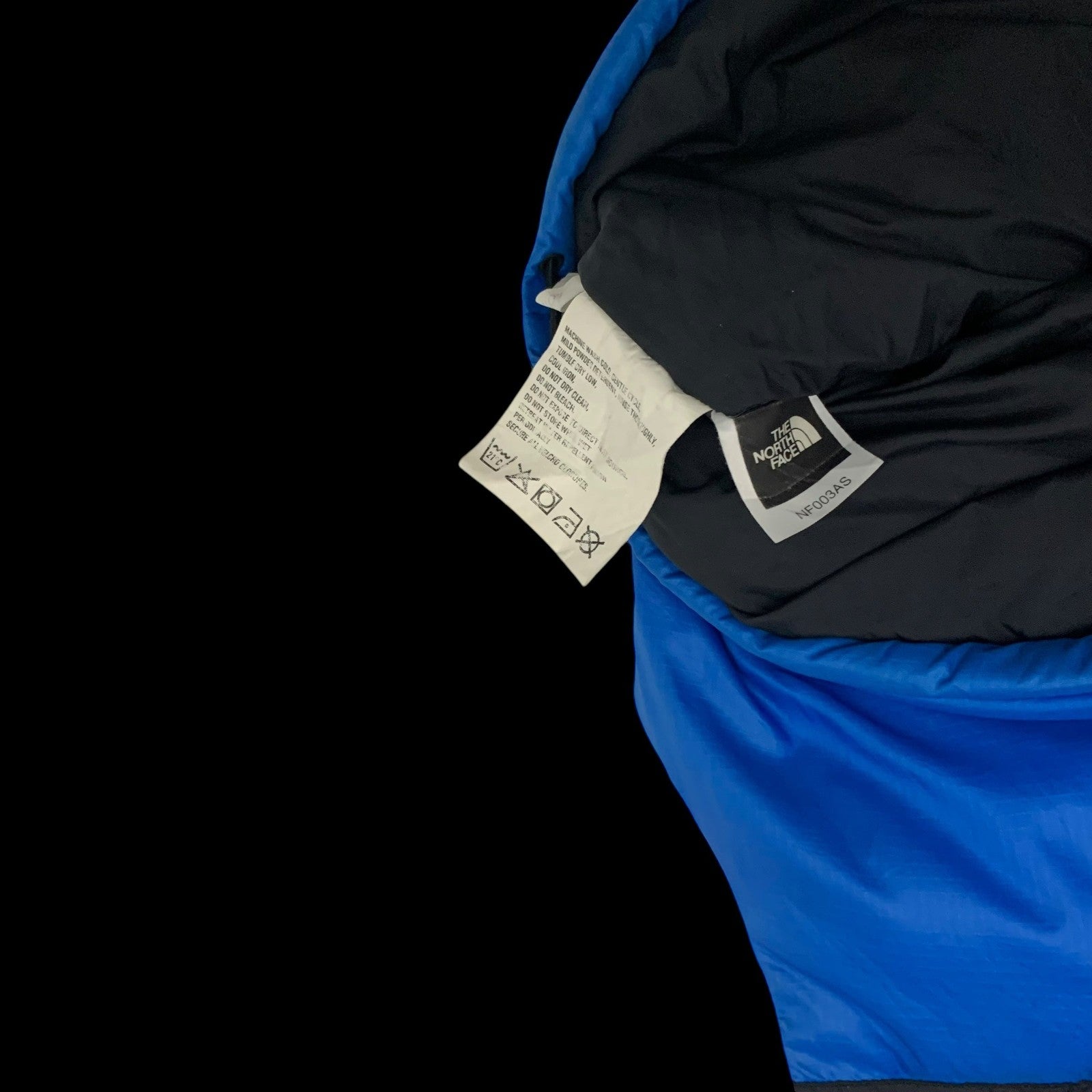 The North Face Nuptse 700Down Puffer Jacket Blue/Black (Size S)