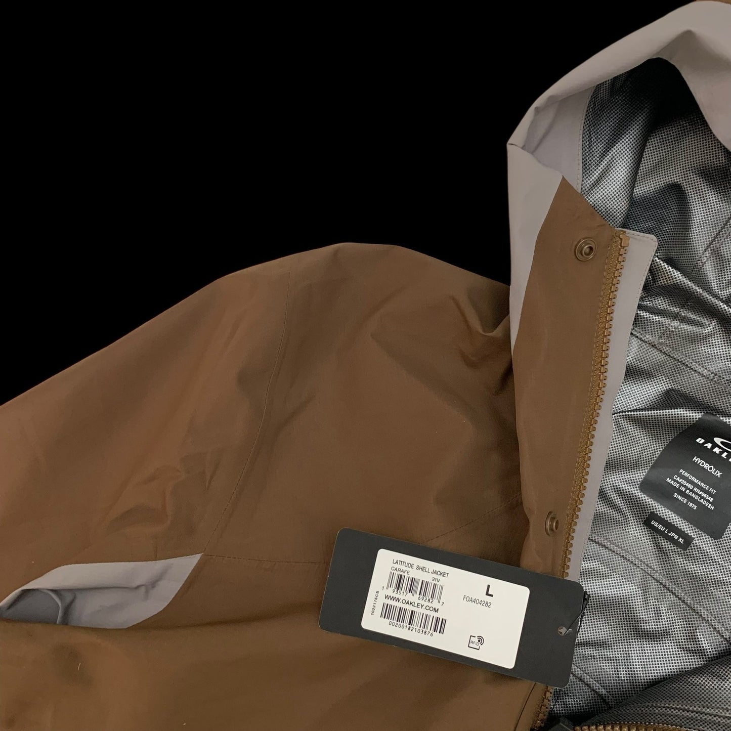 Oakley Latitude Shell Jacket Brown/Grey (Size L)