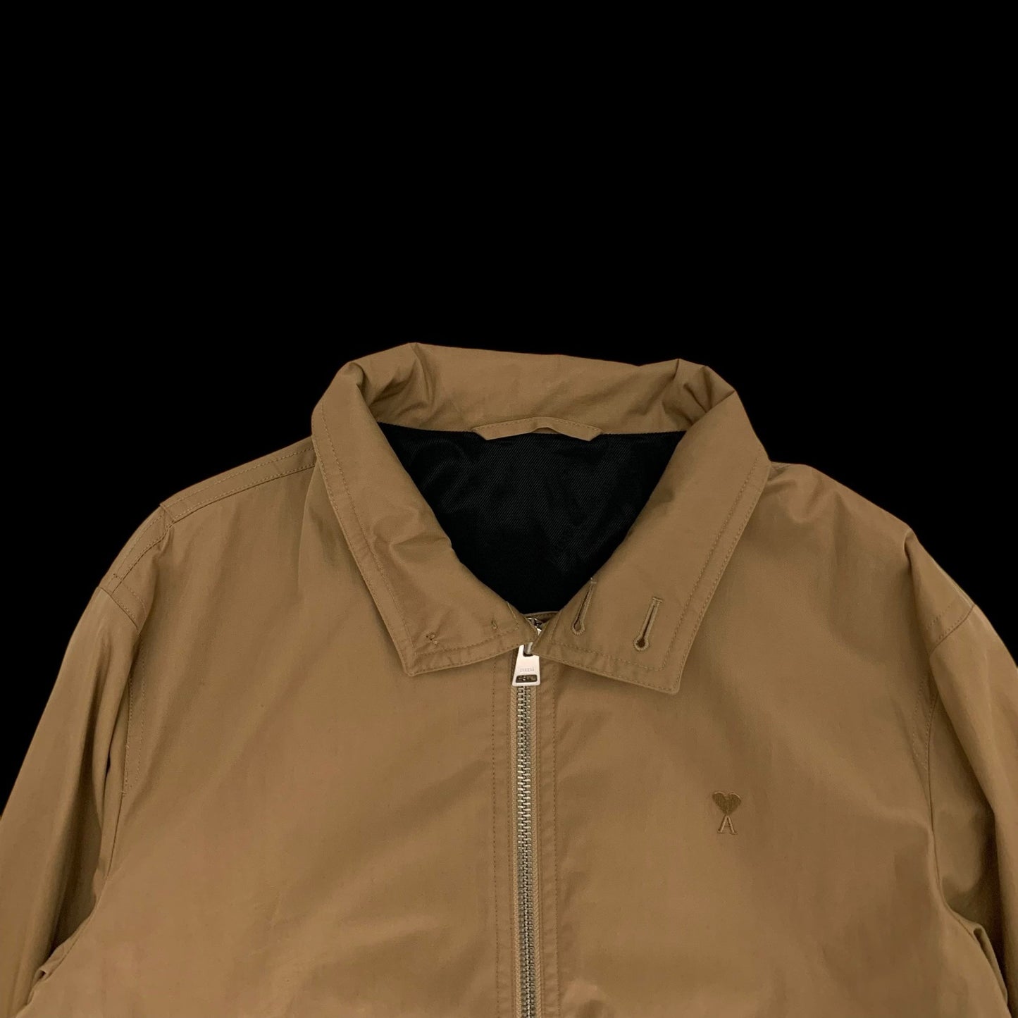 Ami Zipped Harrington Jacket Beige (Size L)