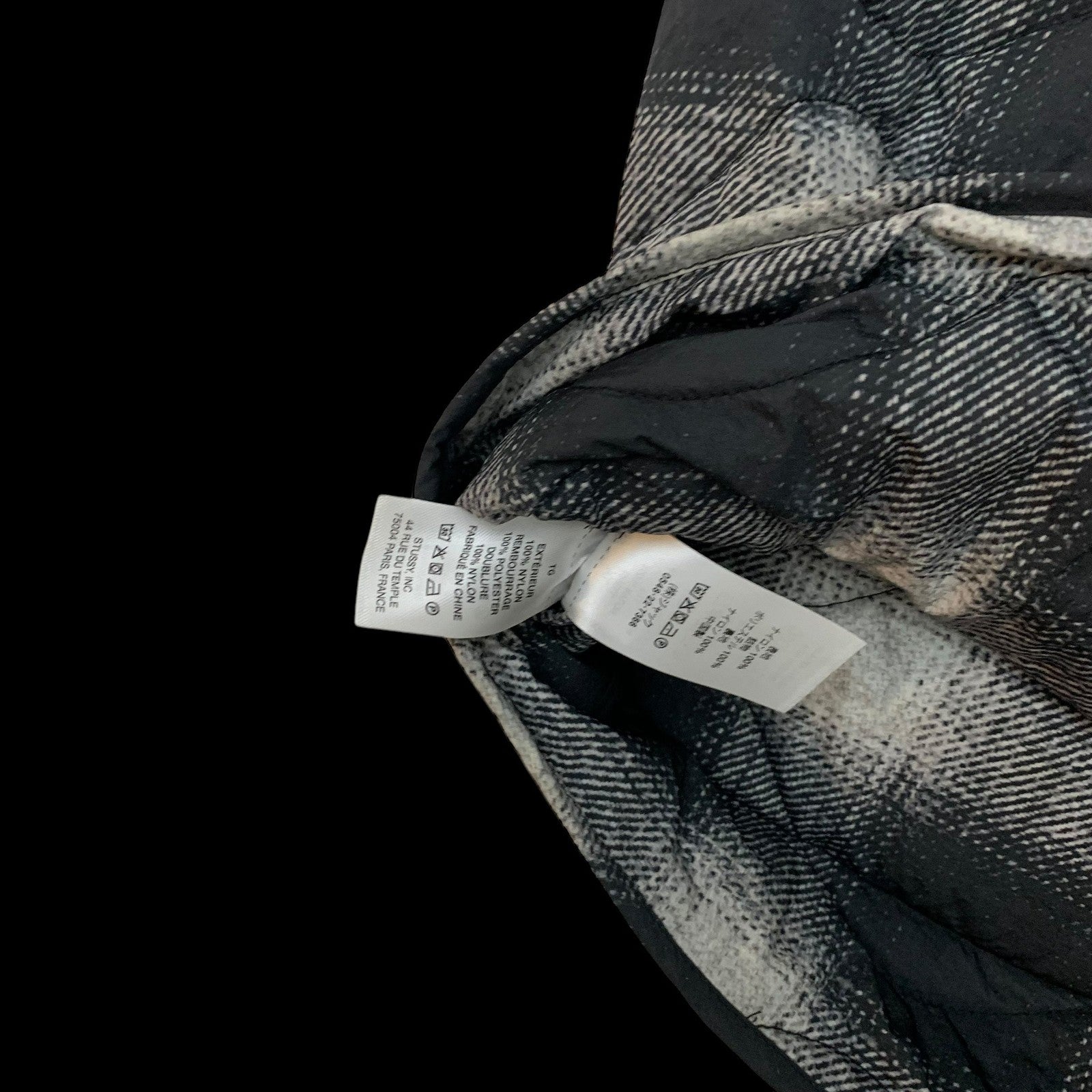 Stussy AW23 Plaid Nylon Liner Vest (Size XL)