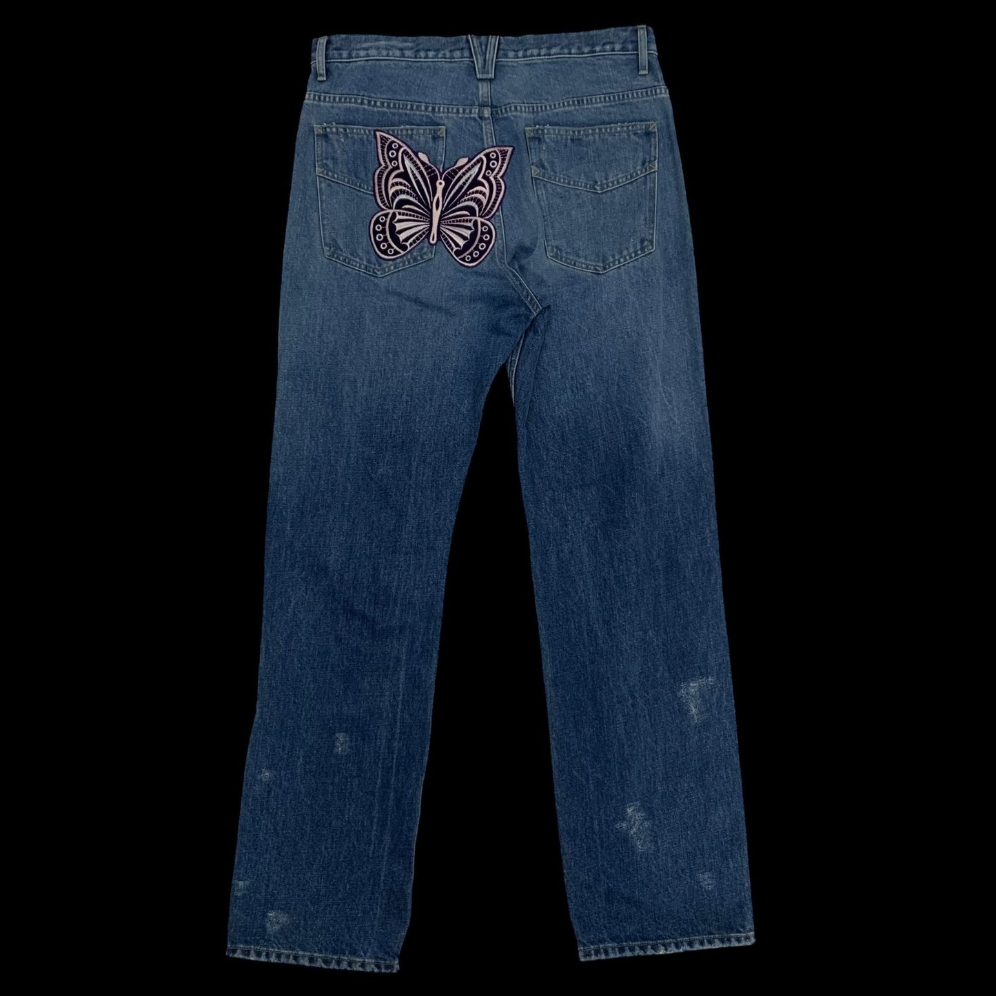 Needles Assorted Patches Straight Jeans (Size L)