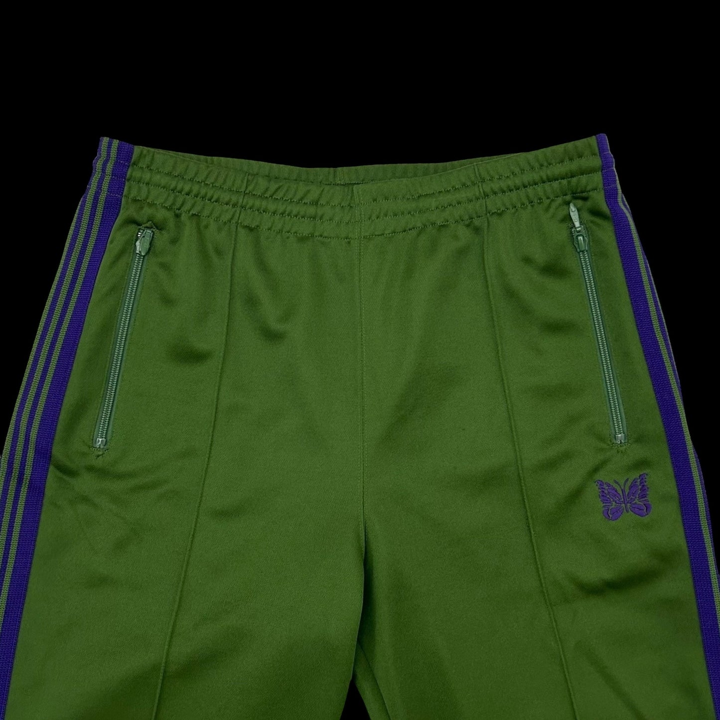 Needles Poly Smooth Track Pants Green/Purple (Size M)