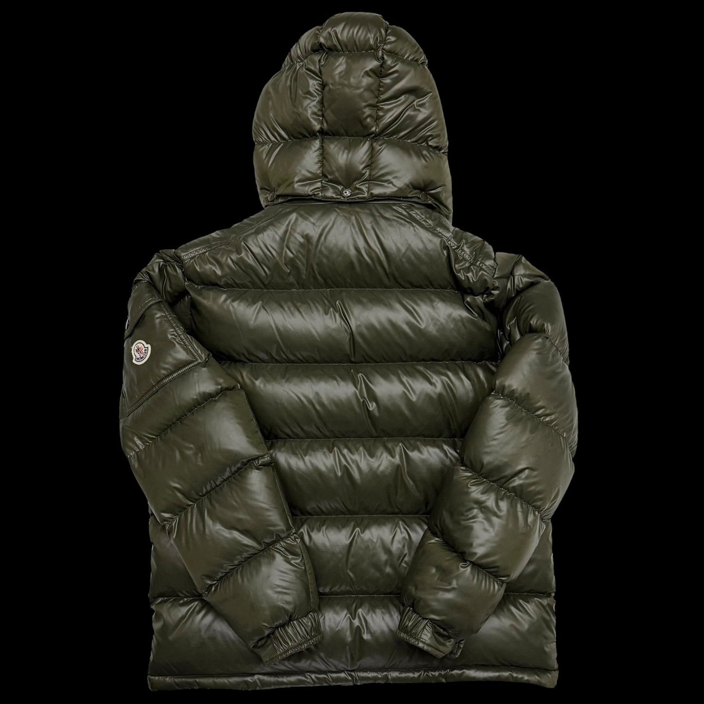 Moncler Maya Quilted Nylon Down Jacket Olive Green (Fits M-L)