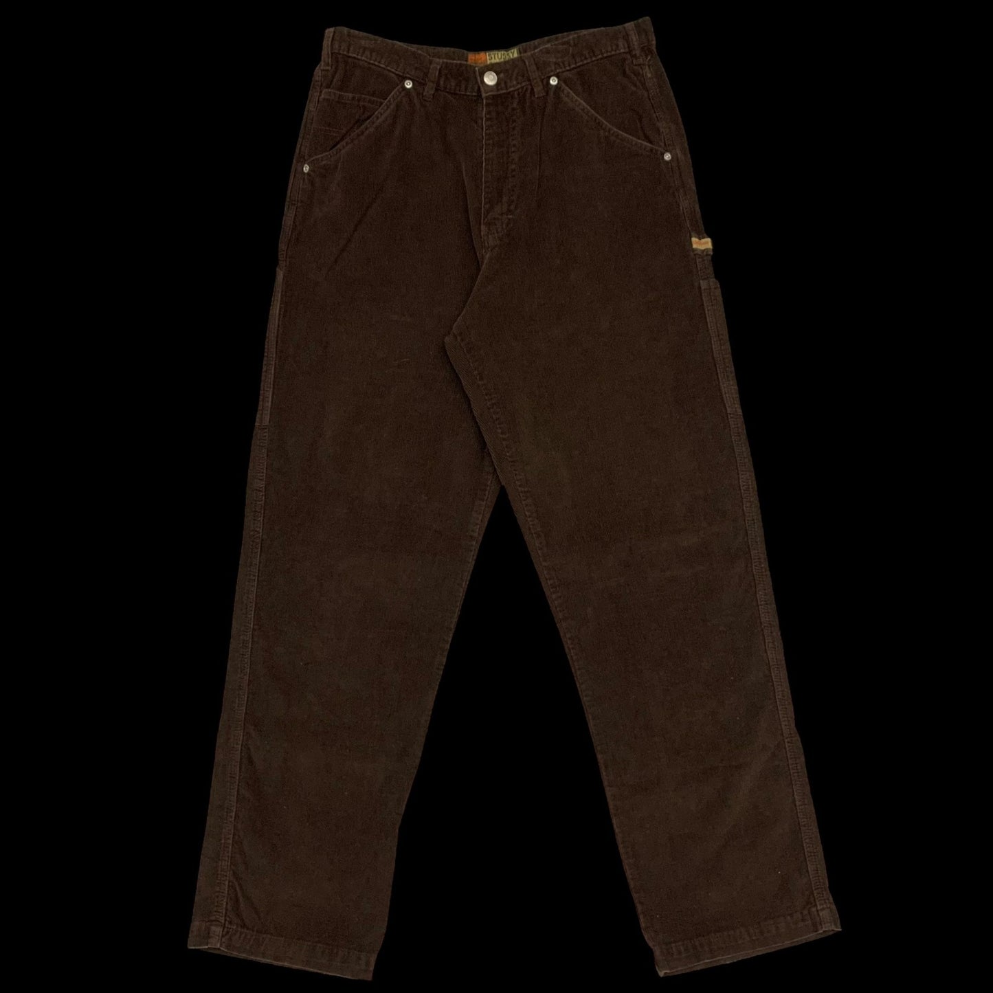 Stussy Vintage Brown Corduroy Carpenter Pants (W34)