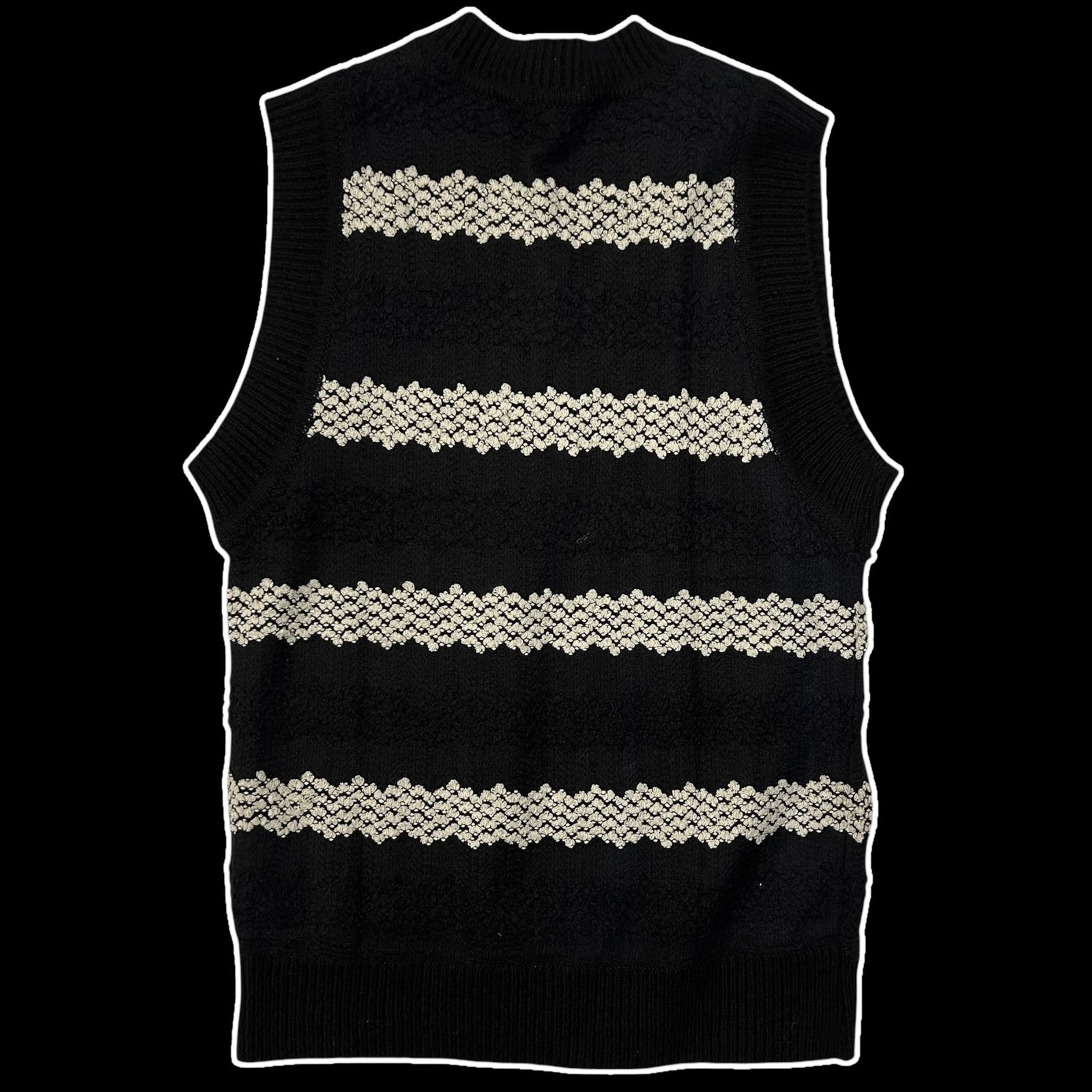 Andersson Bell Embroidered Long Vest Black (Fits L-XL)