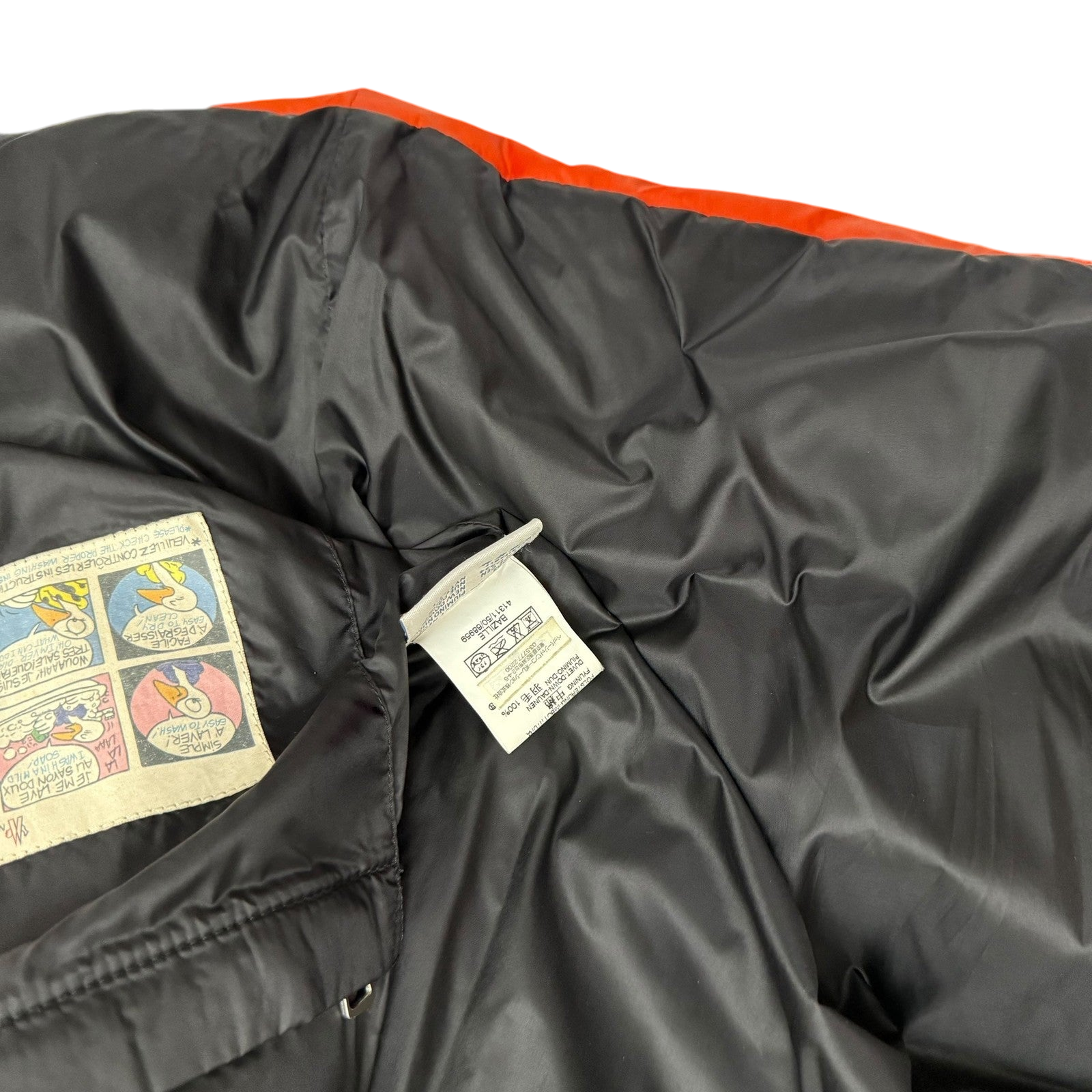 Moncler Vintage Maya Down Jacket Orange (Fits L)