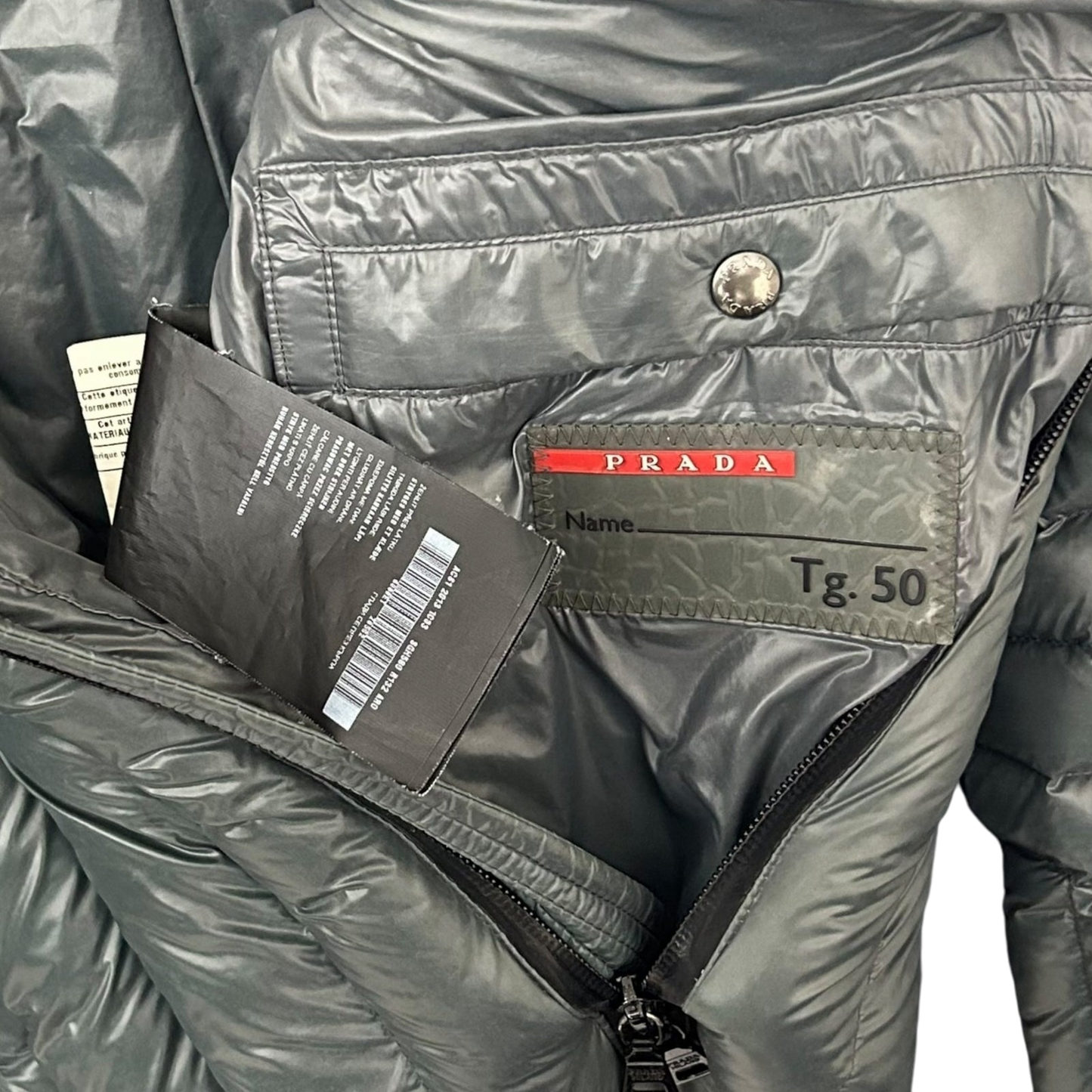 2013 Prada Technical Nylon Puffer Jacket (Fits M/L)