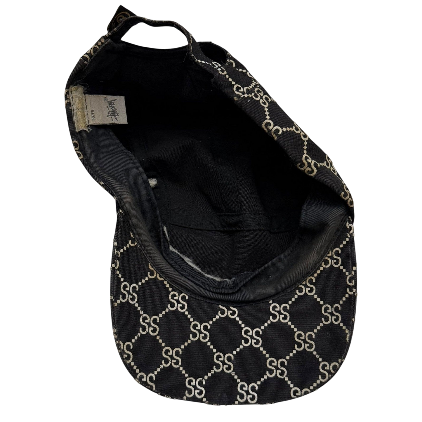 Stussy Vintage 2001 ‘Stucci’ Monogram Cap Black