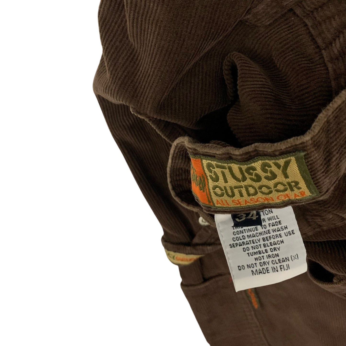 Stussy Vintage Brown Corduroy Carpenter Pants (W34)