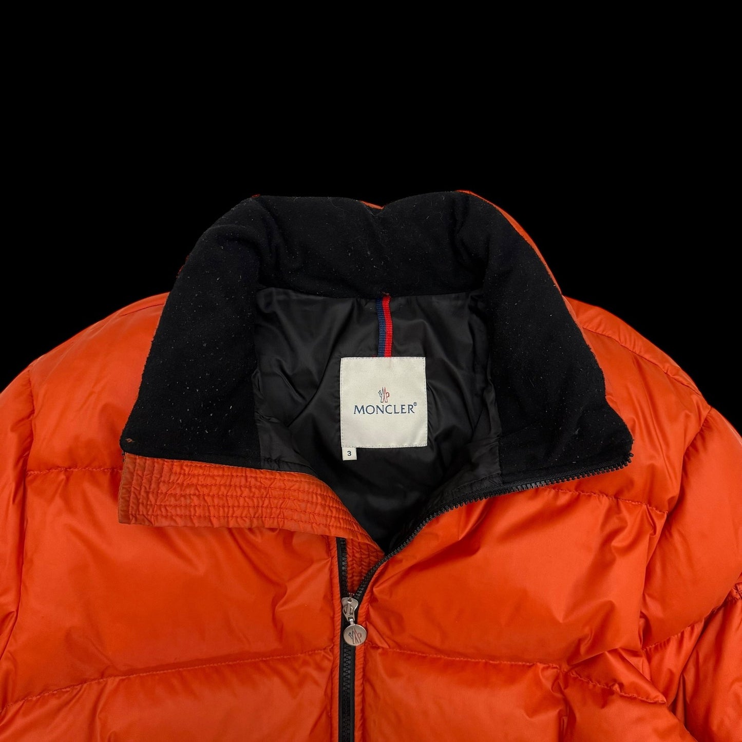 Moncler Vintage Maya Down Jacket Orange (Fits L)
