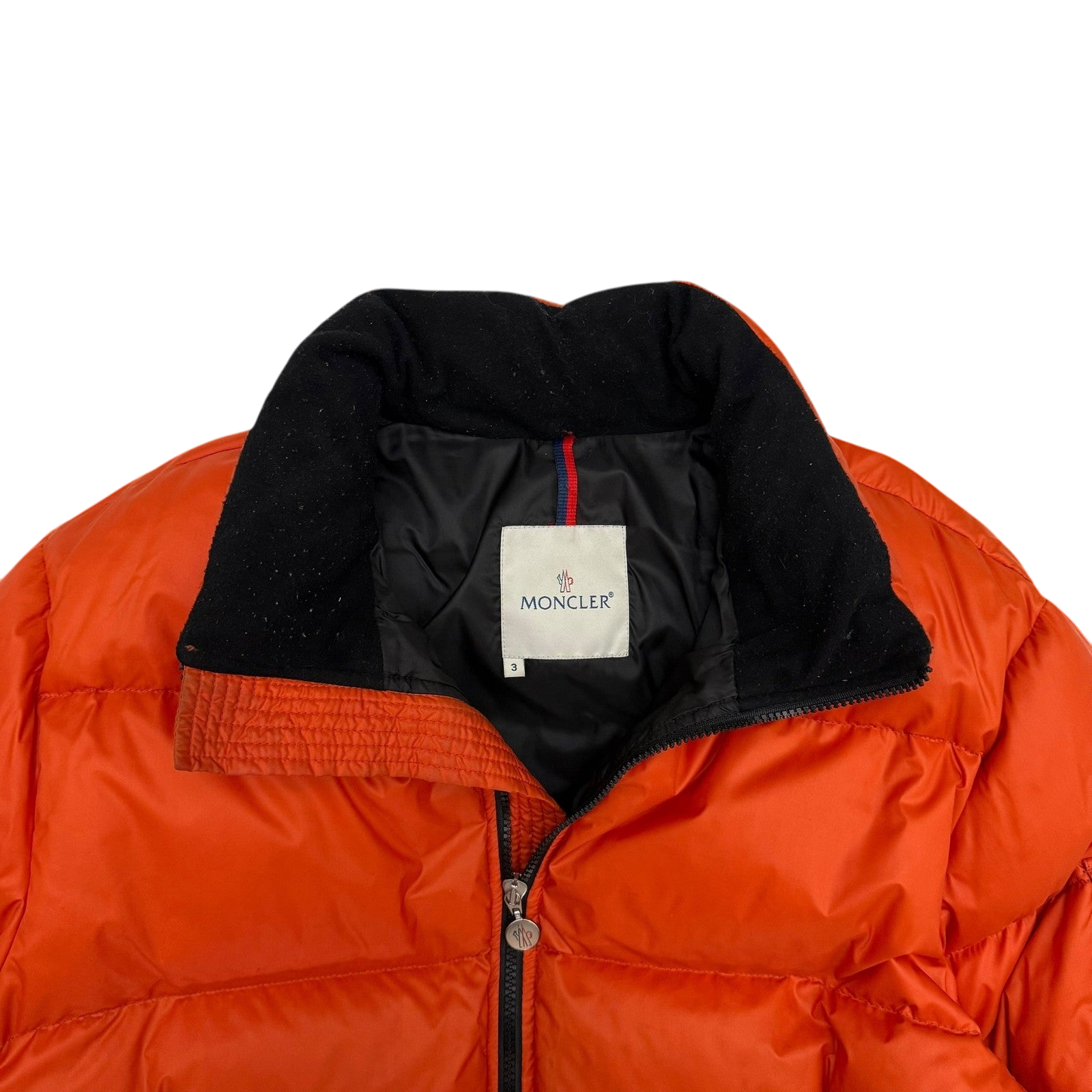Moncler Vintage Maya Down Jacket Orange (Fits L)