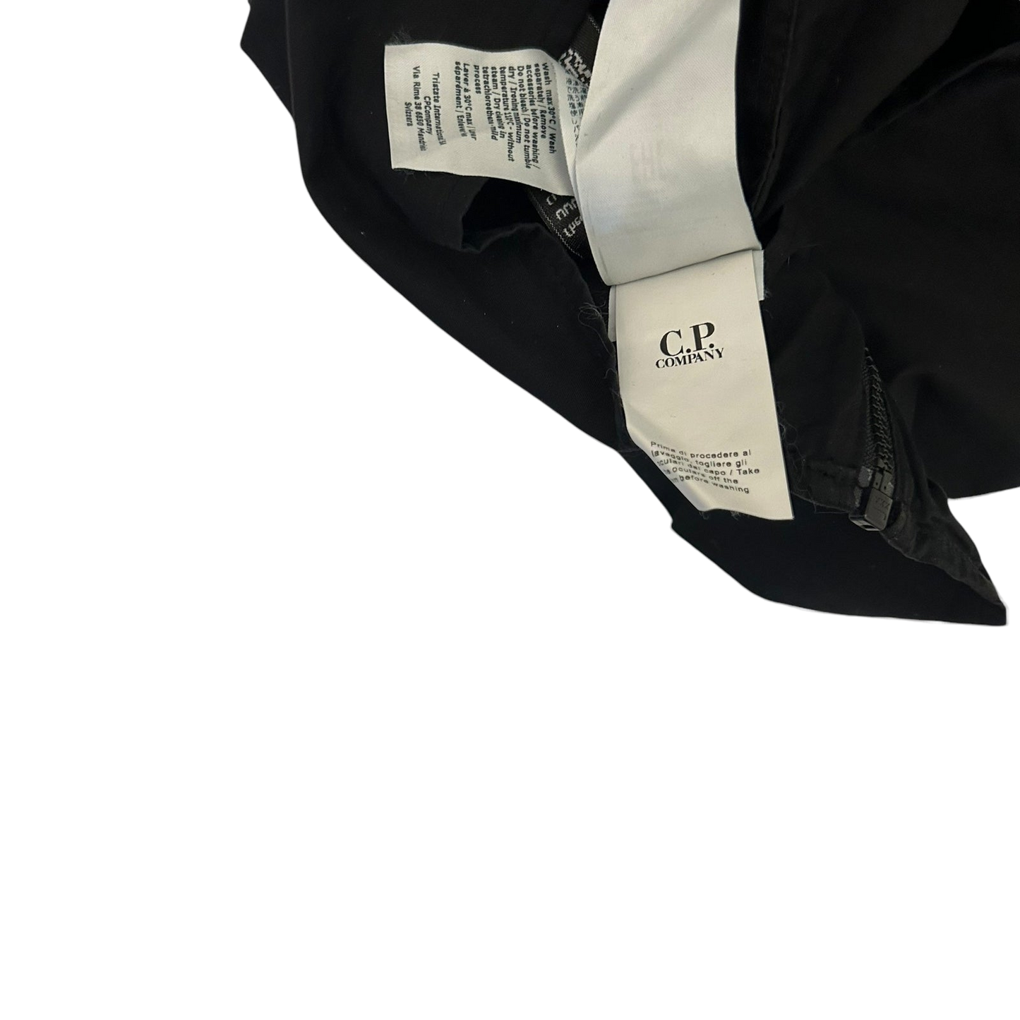 C.P. Company Lens Zip-Up Overshirt Black (Fits L)
