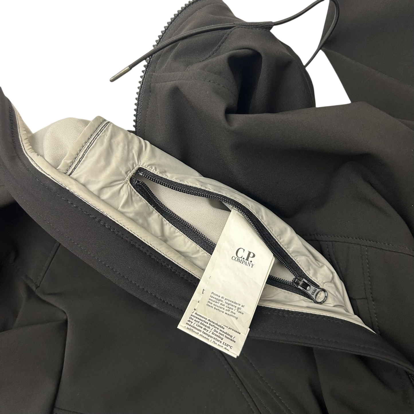 C.P. Company Goggle Lens Soft Shell Jacket Black (Fits M-L)