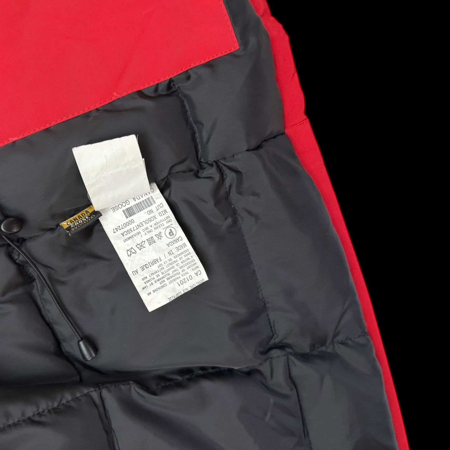 Canada Goose Vintage Expedition Down Fur-Trim Parka Red (Fits M-L)