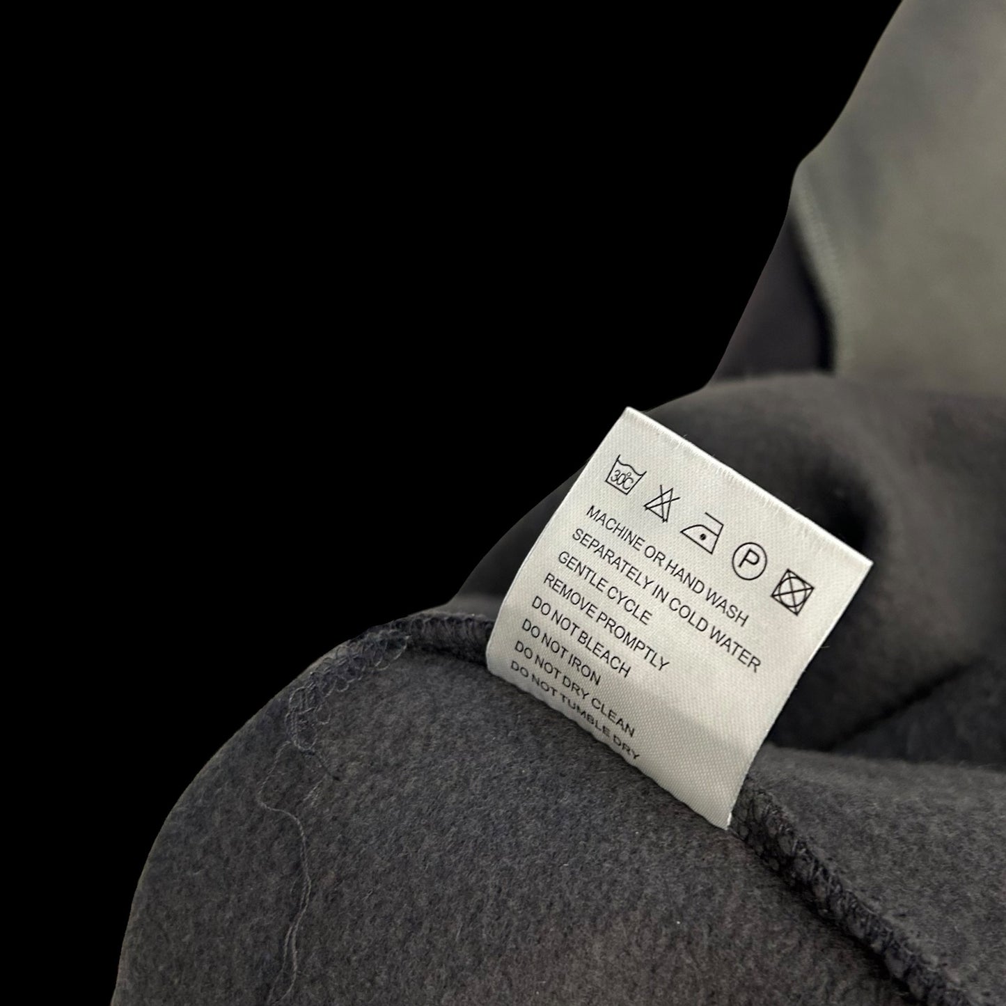 Huni Design Hoodie By Mona Thomas Black/Grey (Size L)