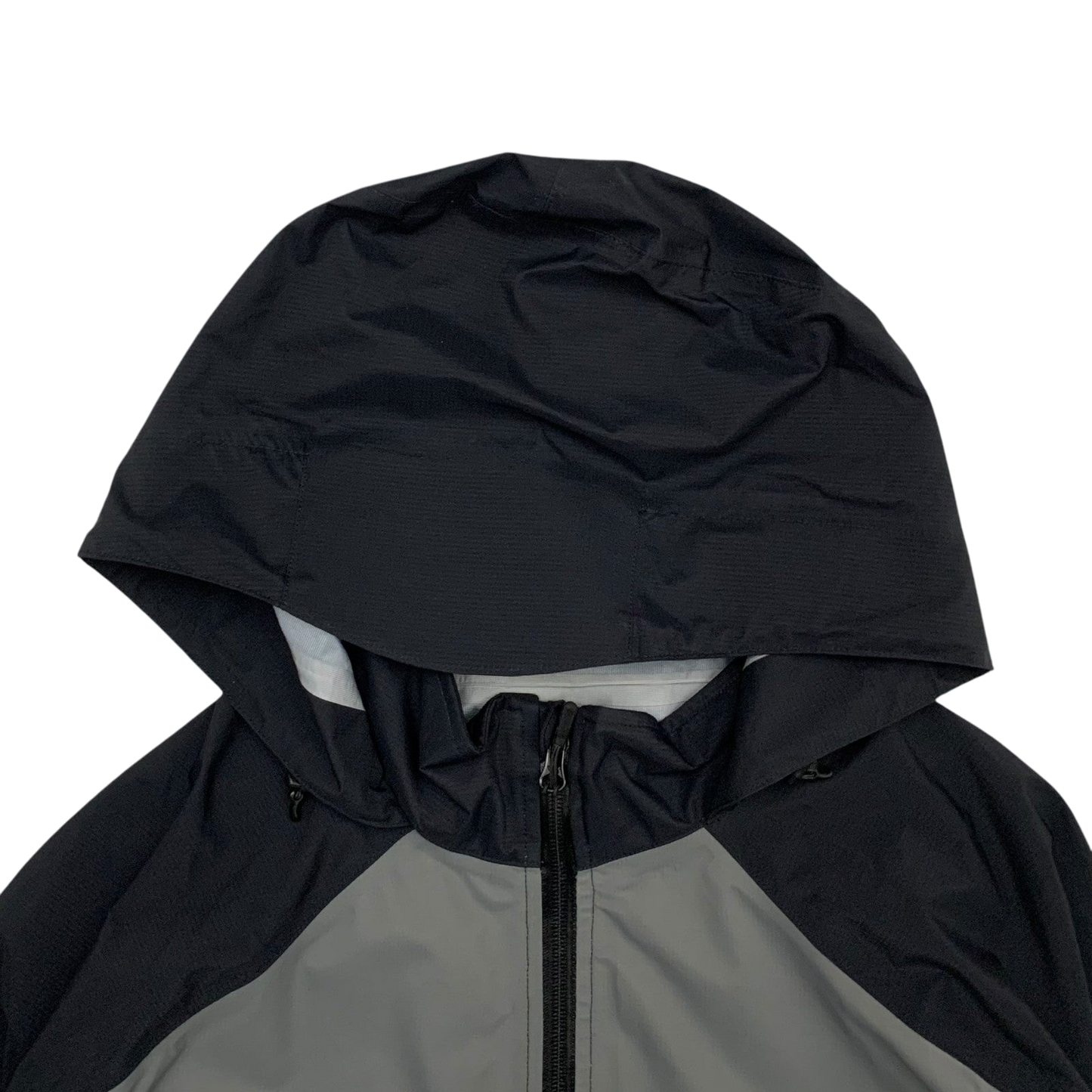 Stussy AW20 Taped Seam Nylon Rain Jacket Black/Grey (Fits L-XL)