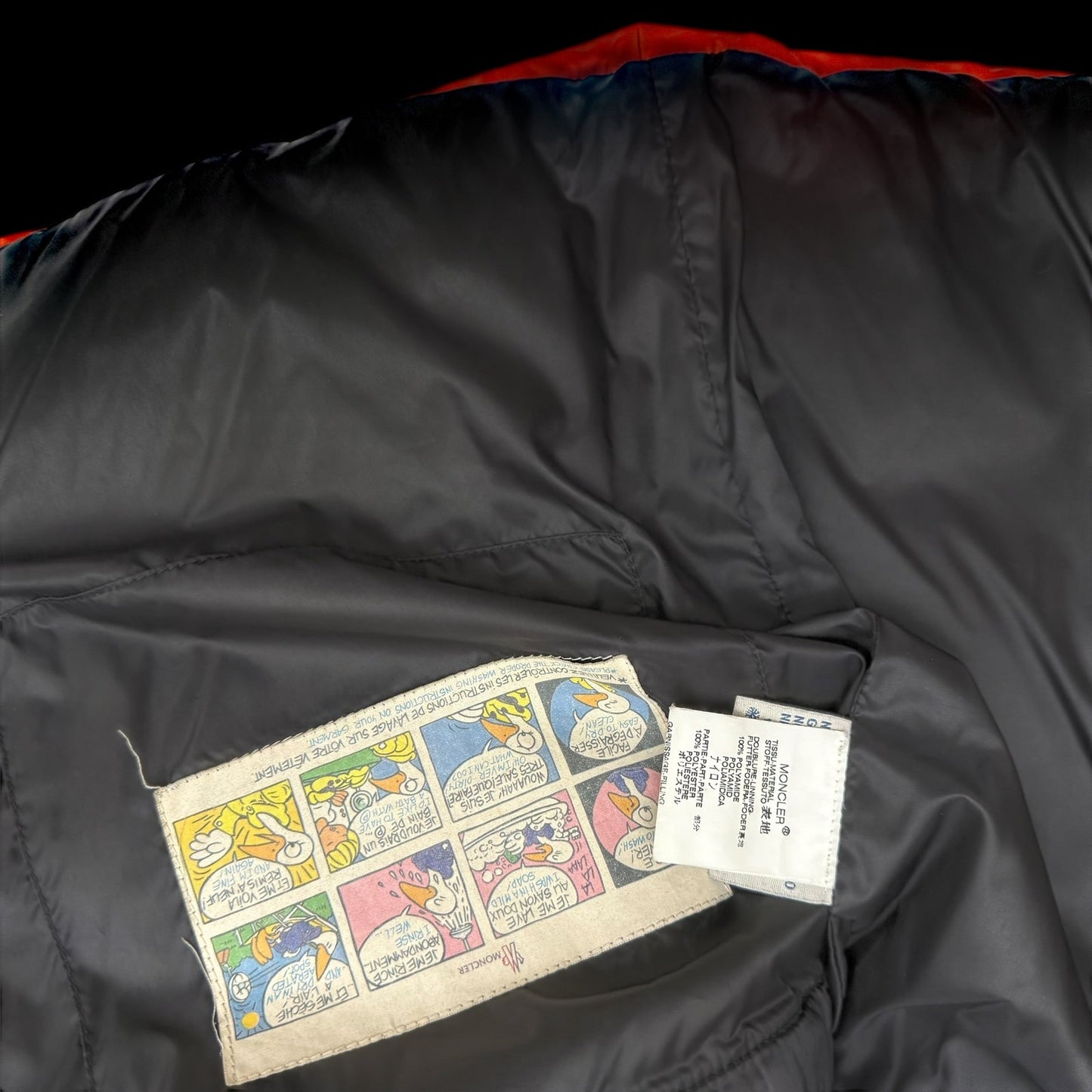 Moncler Vintage Maya Down Jacket Orange (Fits L)