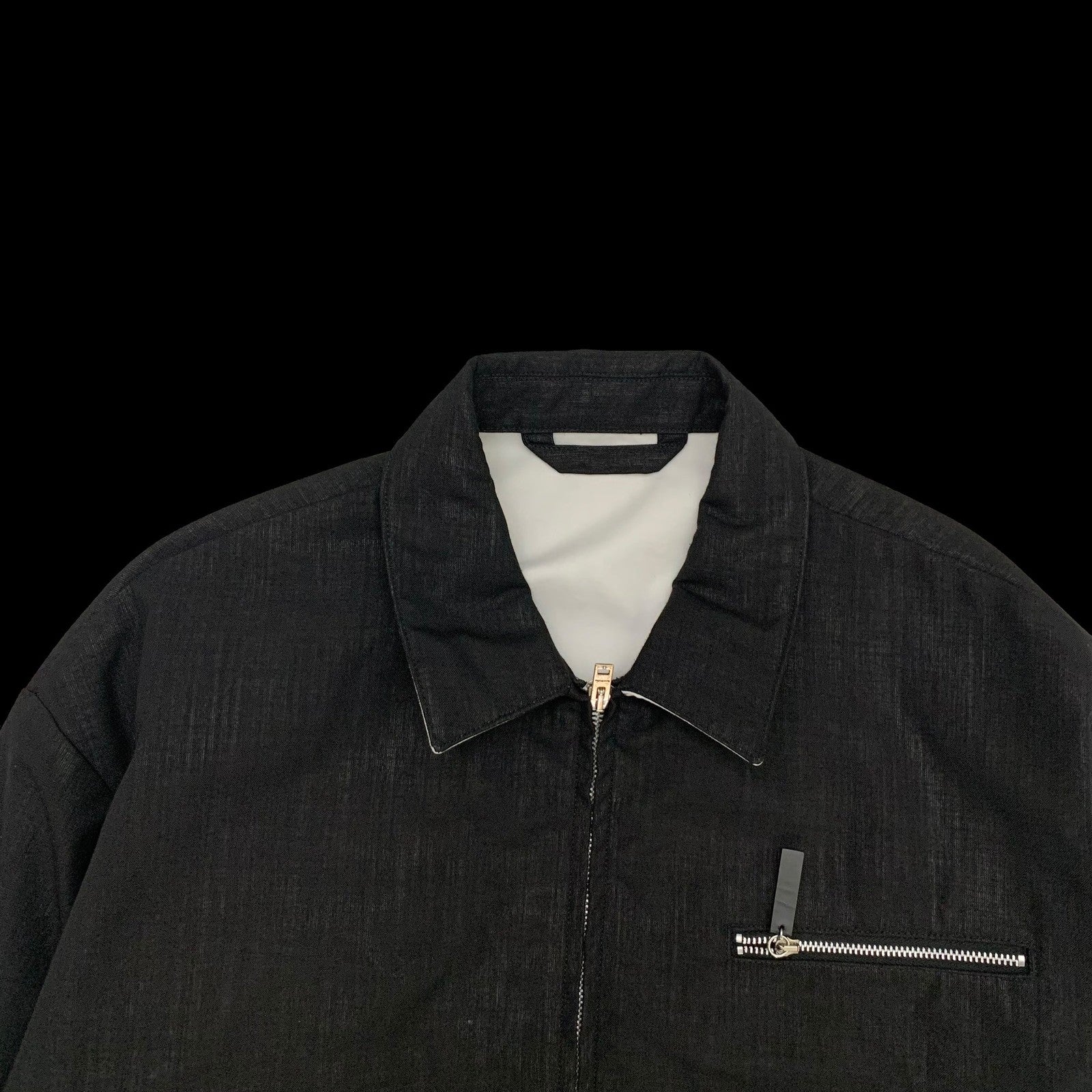 Acne Studios Zip-Embellished Wool-Blend Jacket Black (Fits L-XL)