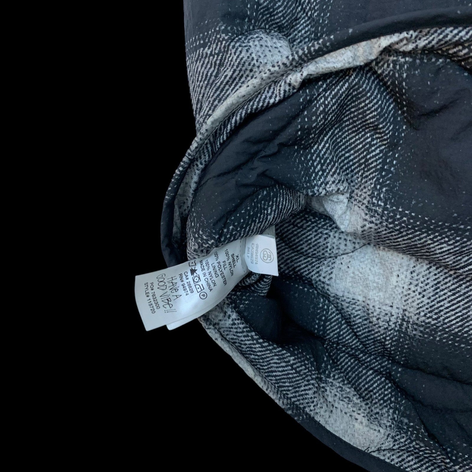 Stussy AW23 Plaid Nylon Liner Vest (Size XL)